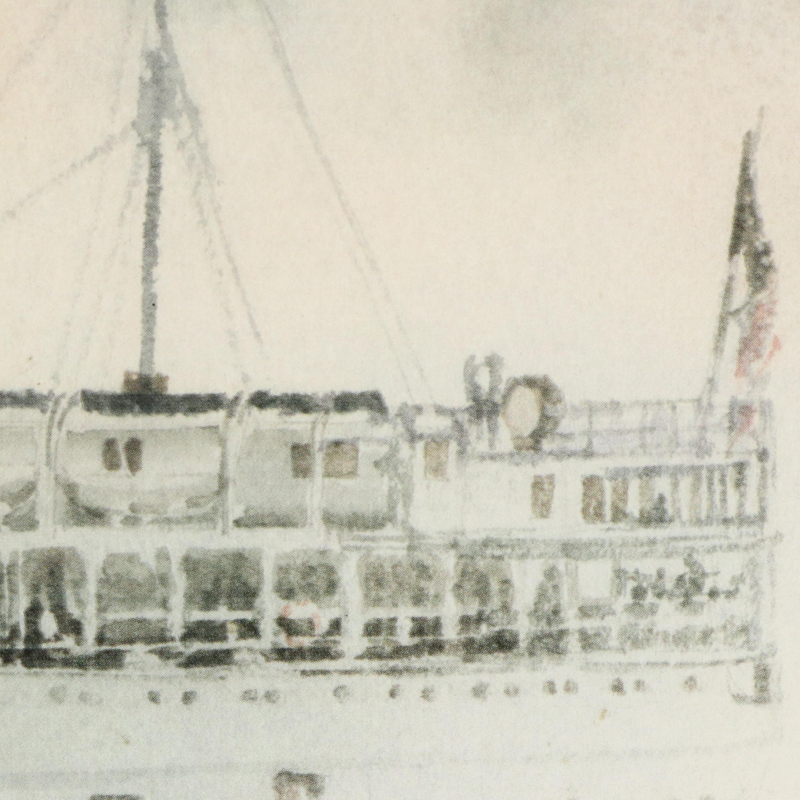 Pat Norton Offset Lithograph "South American," 1948