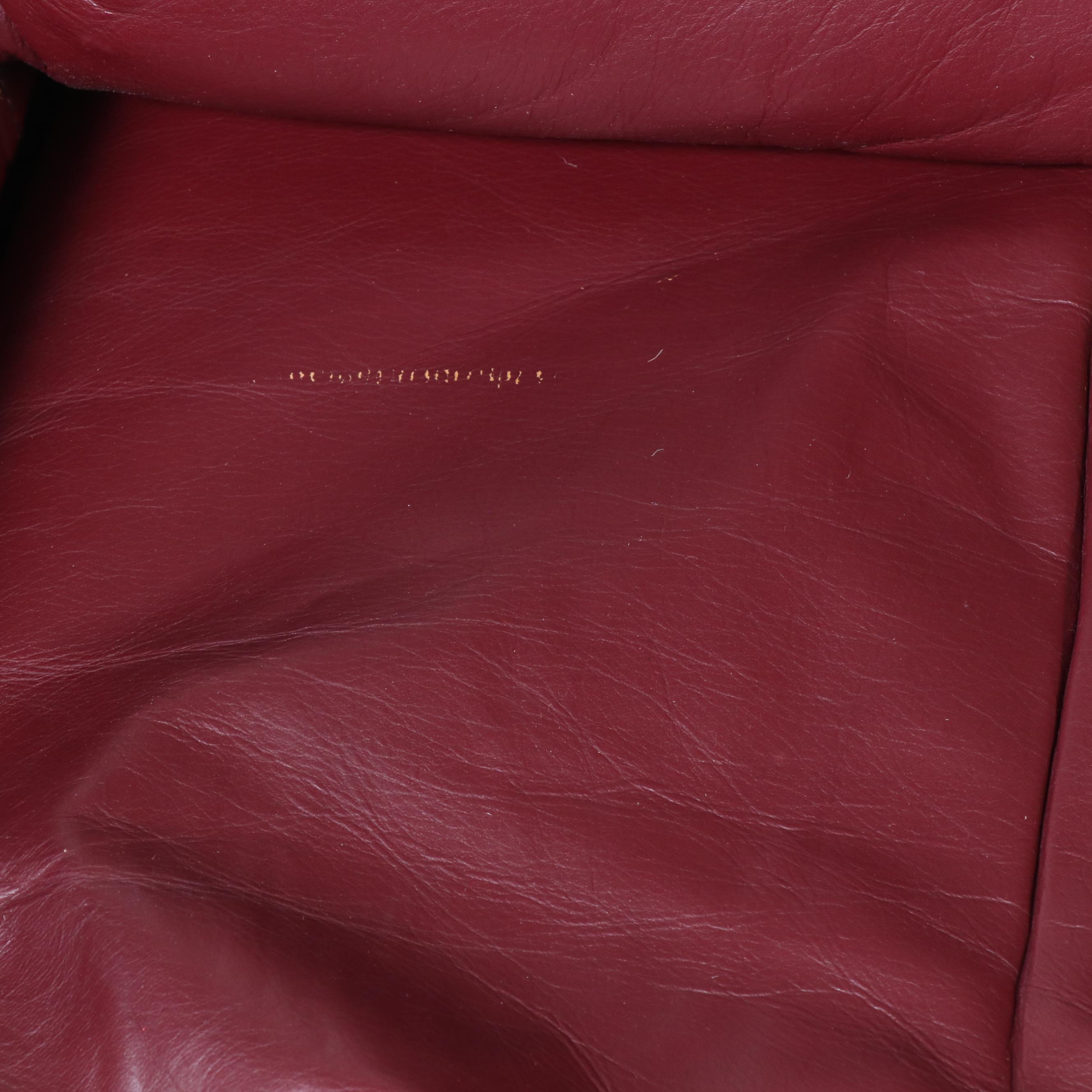 La-Z-Boy Faux Leather Armchair with Ottoman