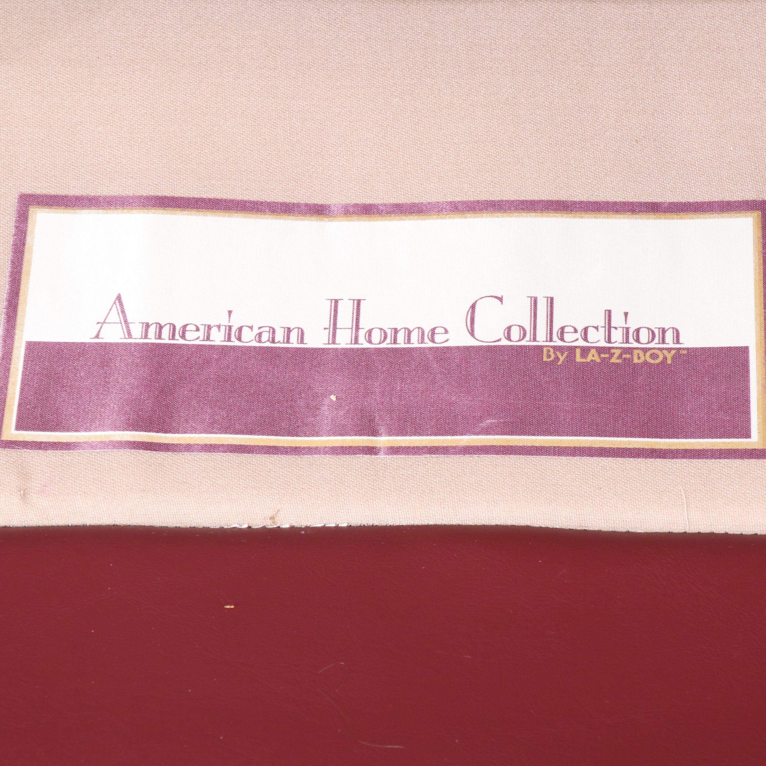 La-Z-Boy Faux Leather Armchair with Ottoman