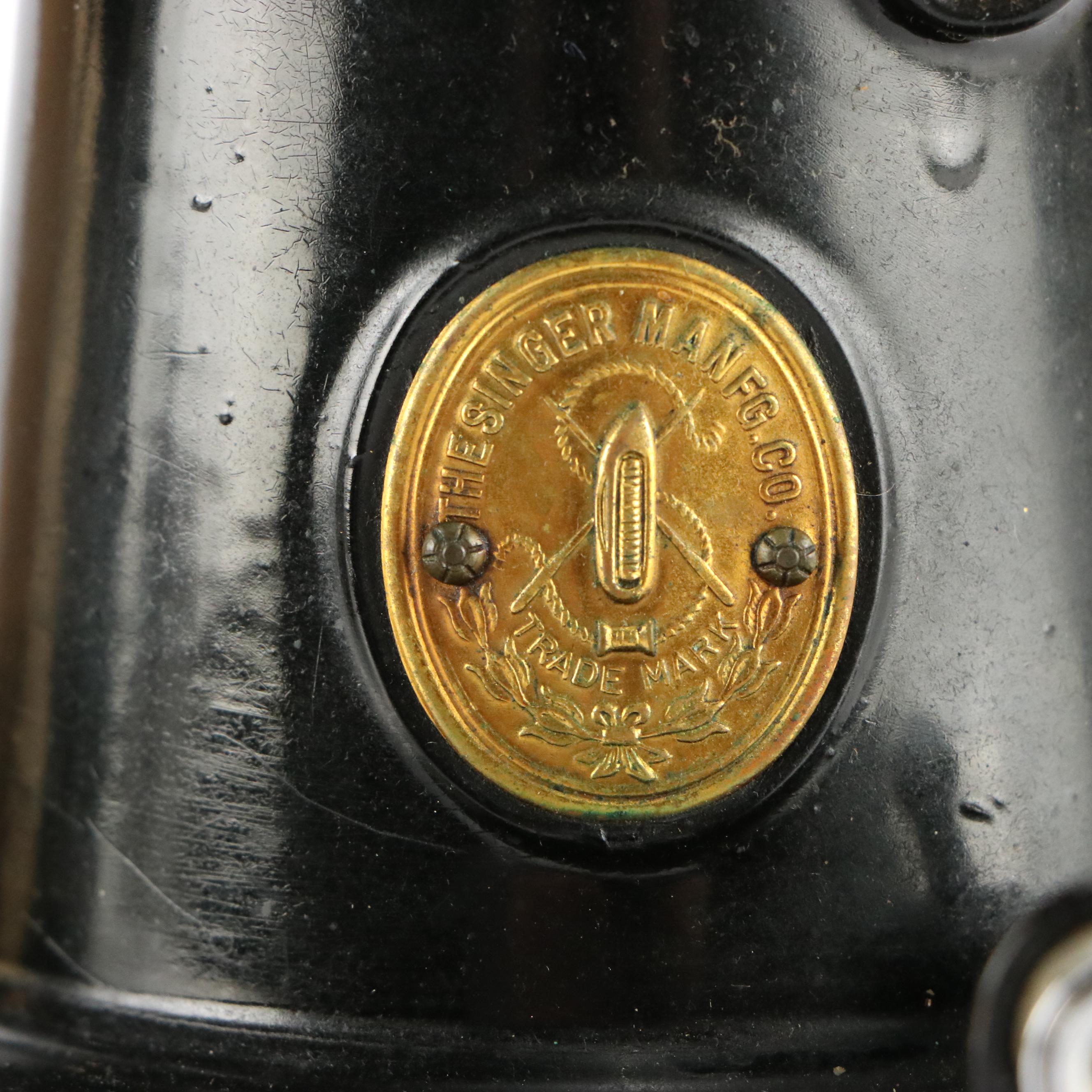 Singer Featherweight Sewing Machine with Travel Case and Accessories, 1937