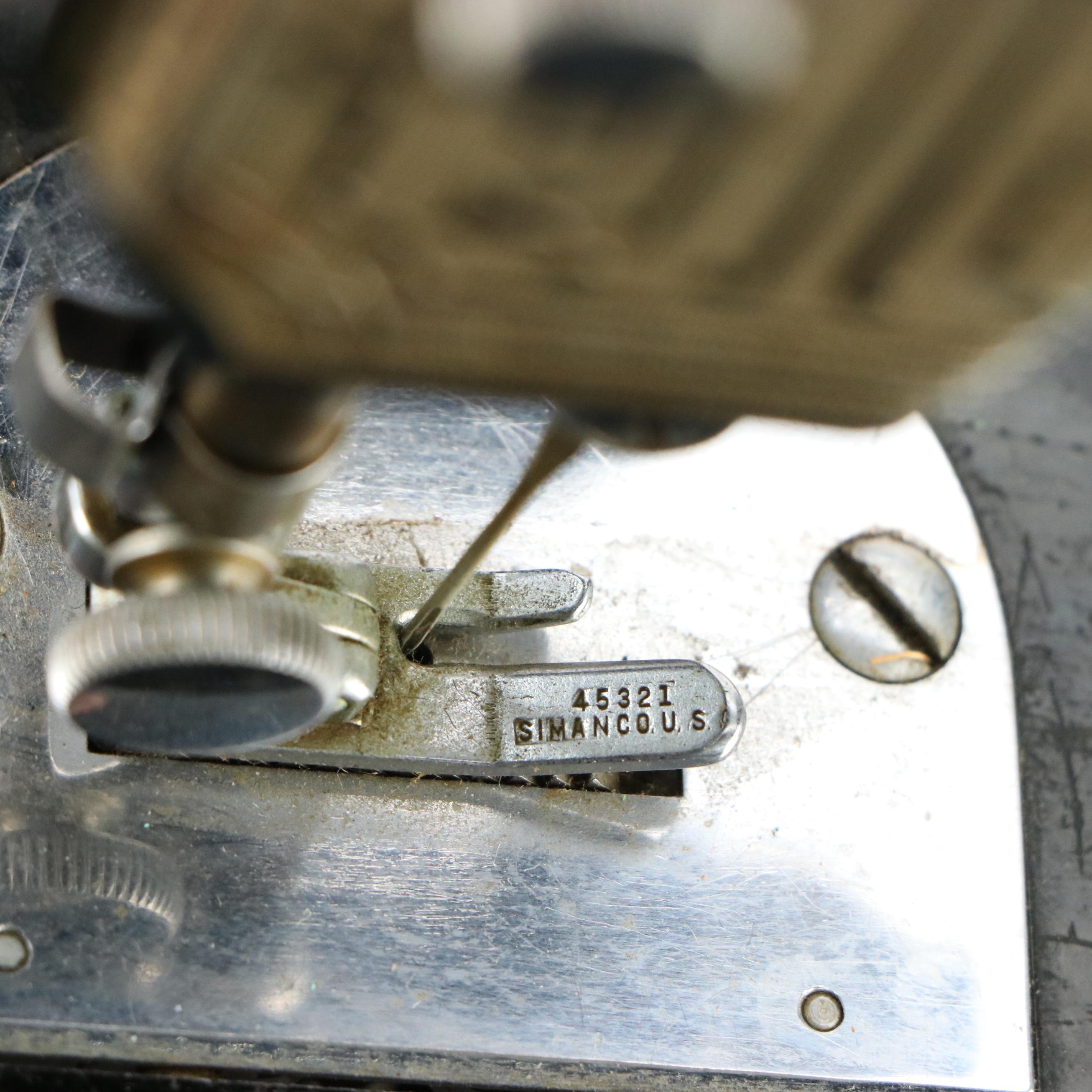 Singer Featherweight Sewing Machine with Travel Case and Accessories, 1937