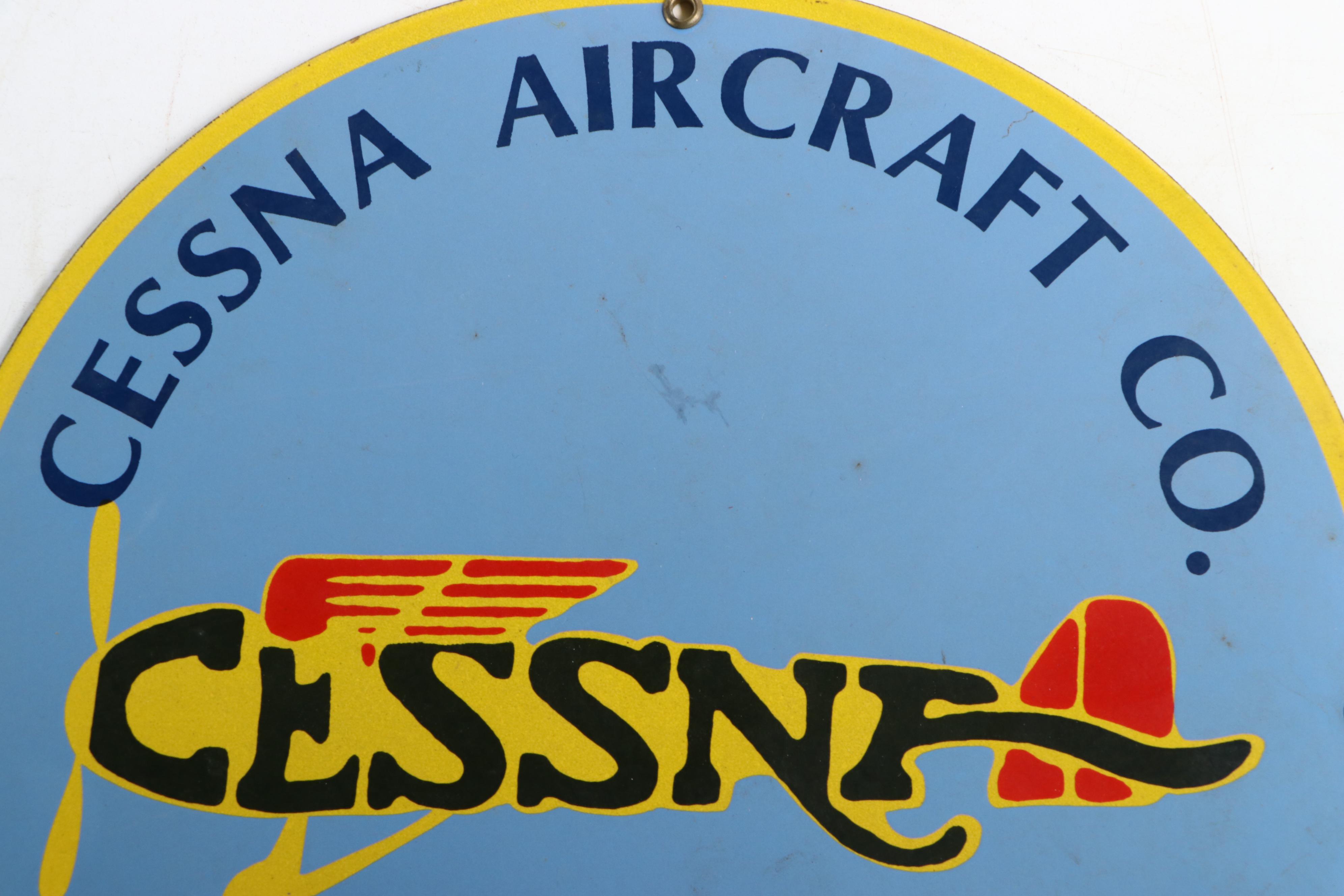 Cessna Aircraft Company Advertising Sign, Mid to Late 20th Century