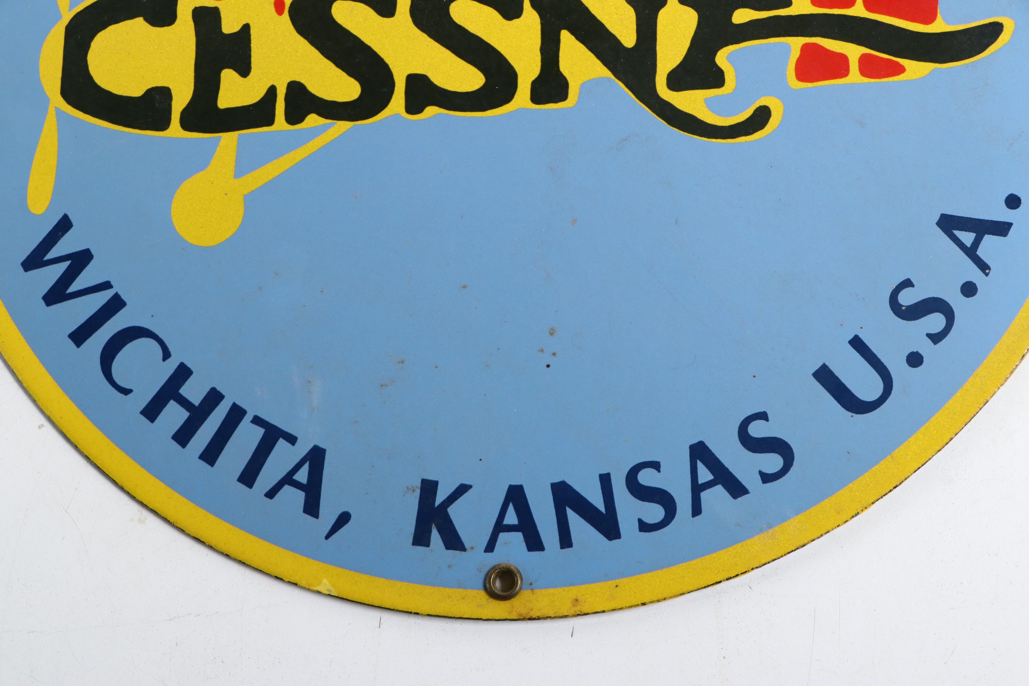 Cessna Aircraft Company Advertising Sign, Mid to Late 20th Century