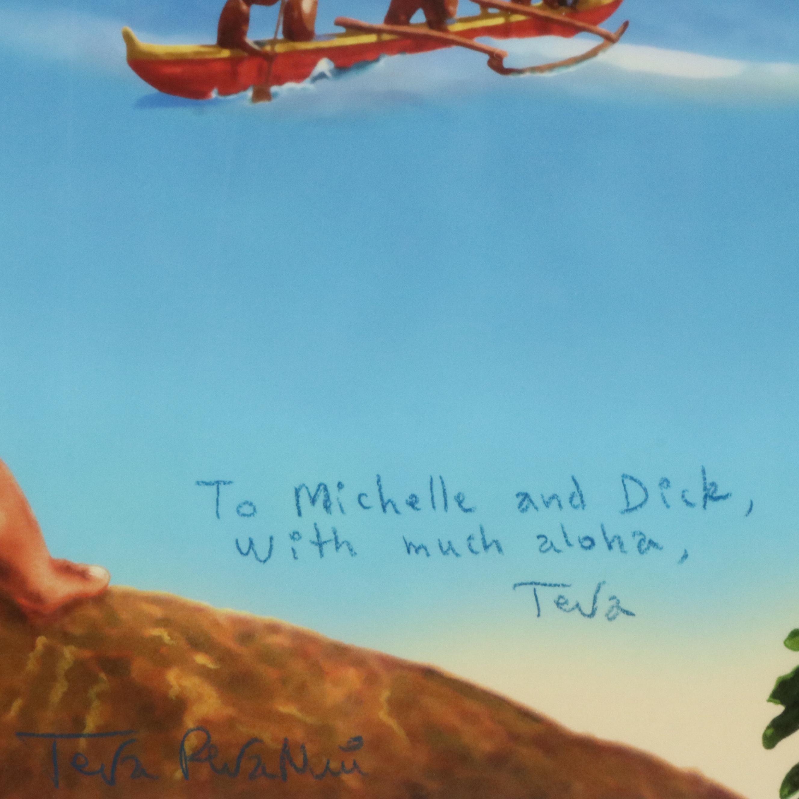 Teva Revanui Giclée "Cruise to Hawaii," Circa 2000