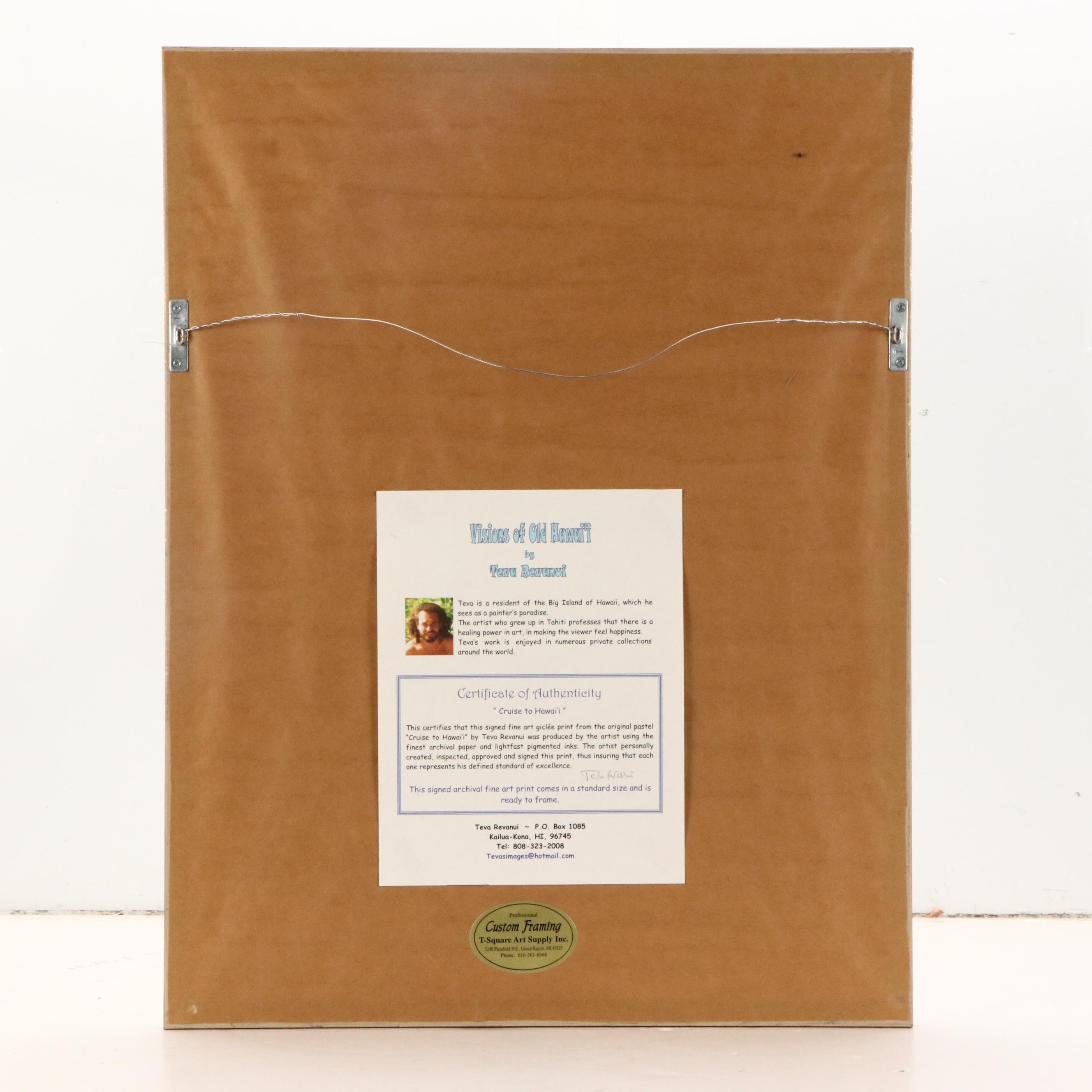 Teva Revanui Giclée "Cruise to Hawaii," Circa 2000