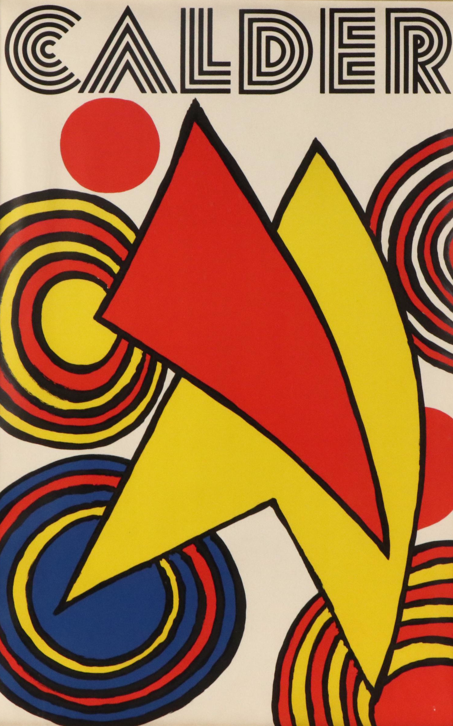 Alexander Calder Trimmed Lithographic Exhibition Poster, Circa 1973