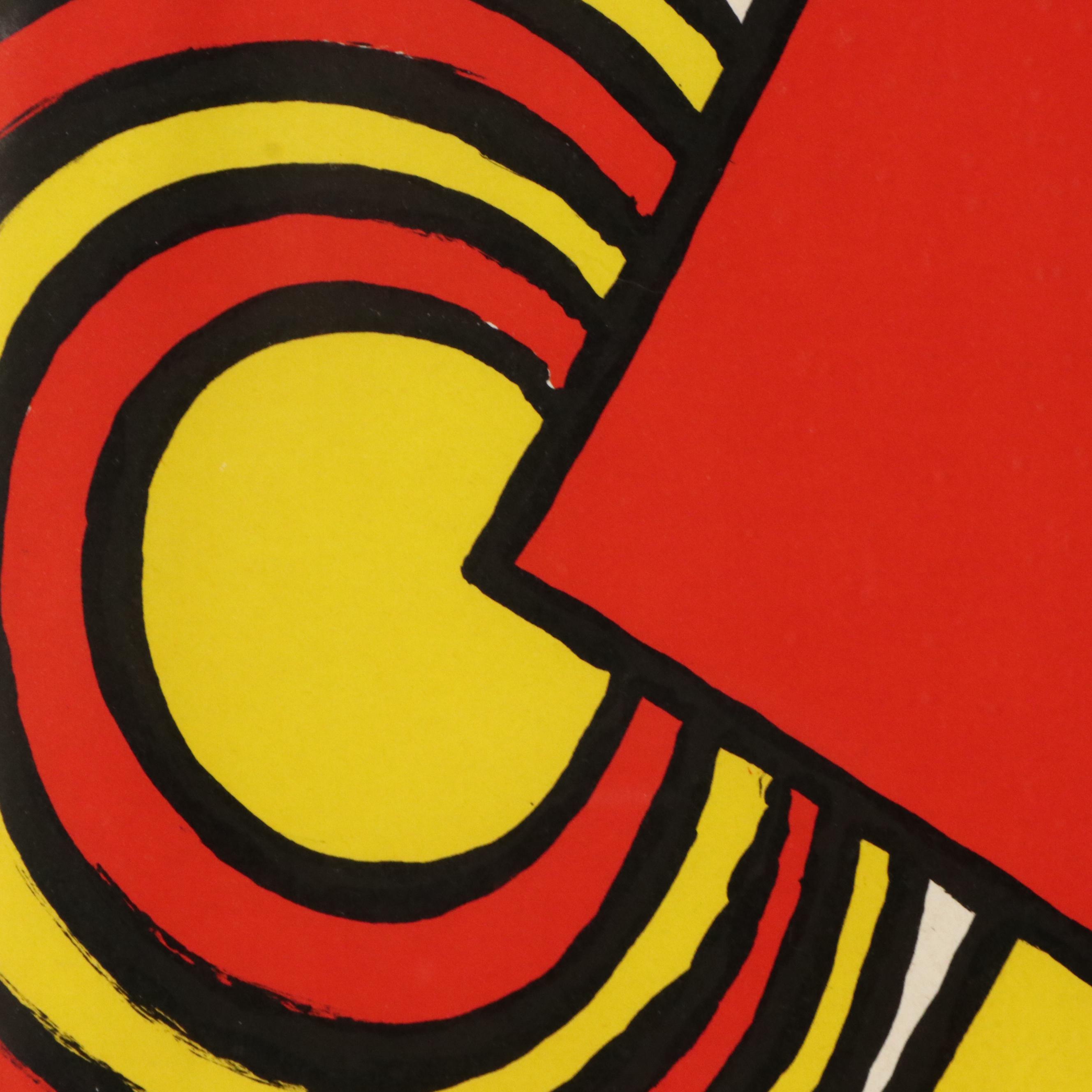 Alexander Calder Trimmed Lithographic Exhibition Poster, Circa 1973