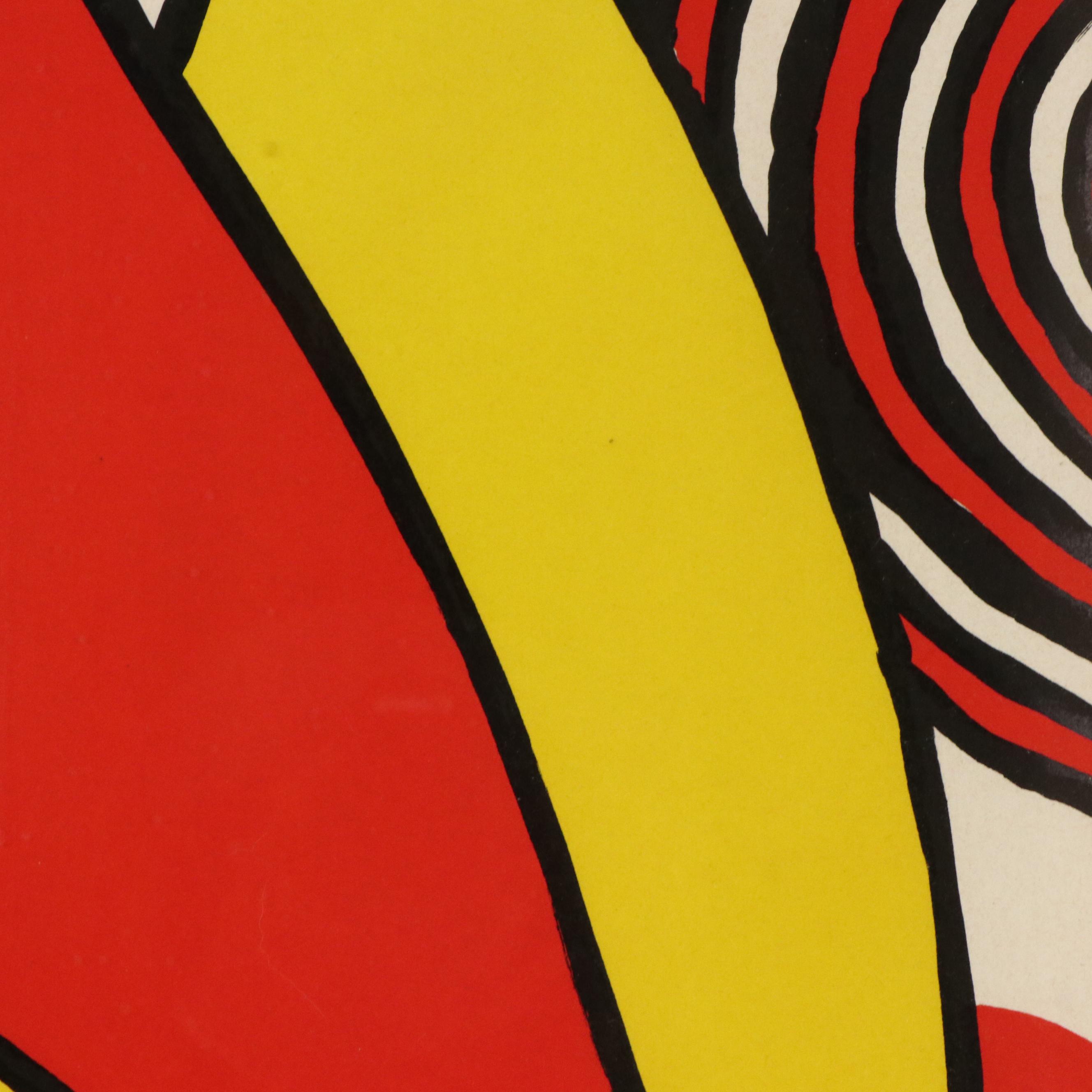 Alexander Calder Trimmed Lithographic Exhibition Poster, Circa 1973