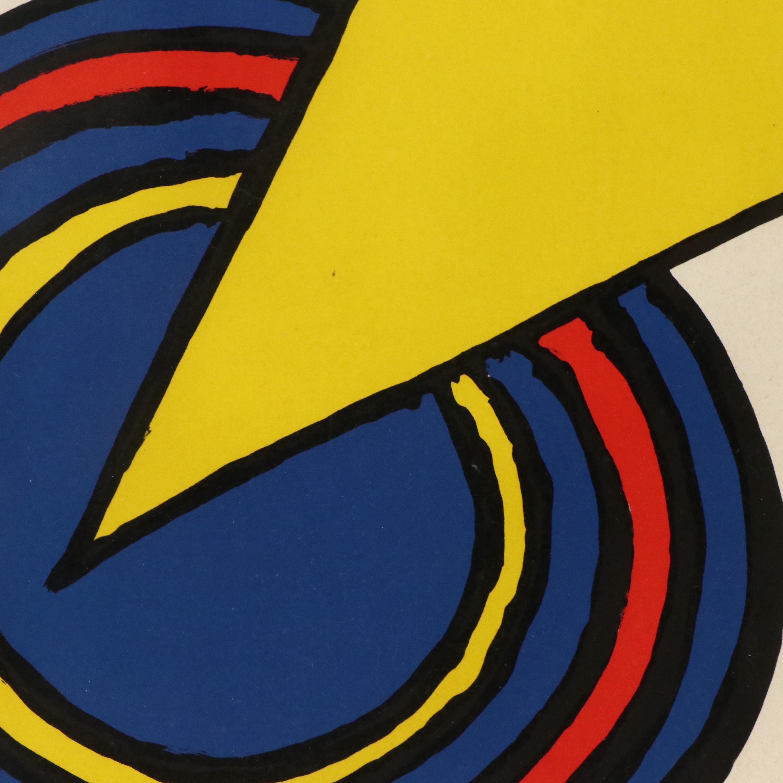 Alexander Calder Trimmed Lithographic Exhibition Poster, Circa 1973