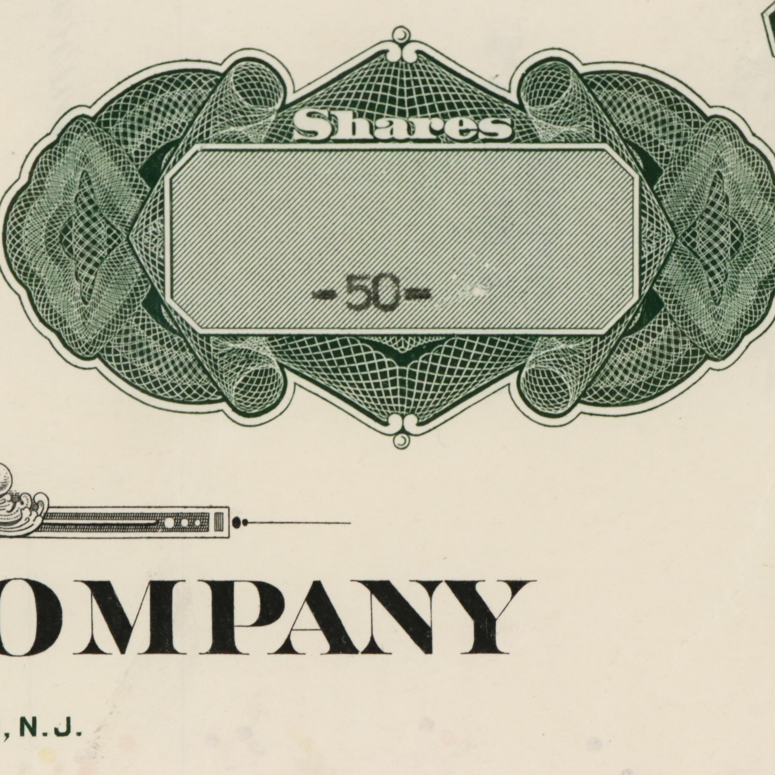 United States Lines Company Stock Certificate, 1949