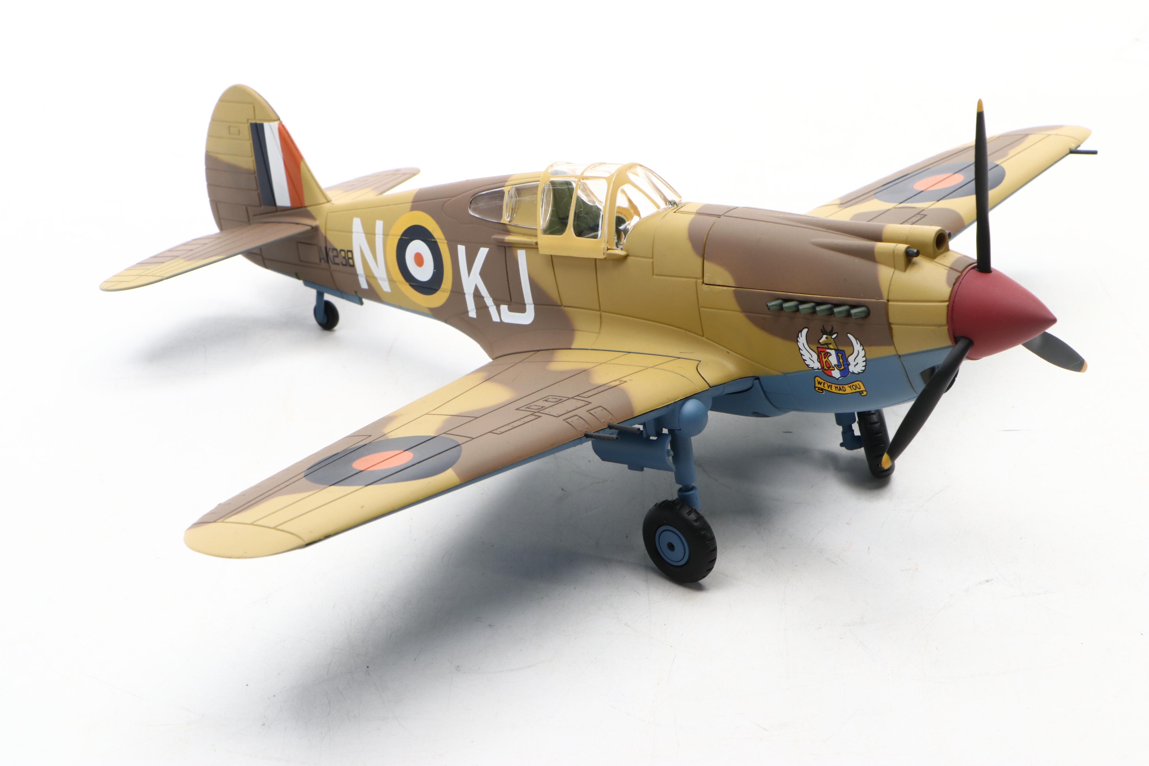 WWII Era Model Aircraft and Other Figures Featuring P-47 Thunderbolt and More