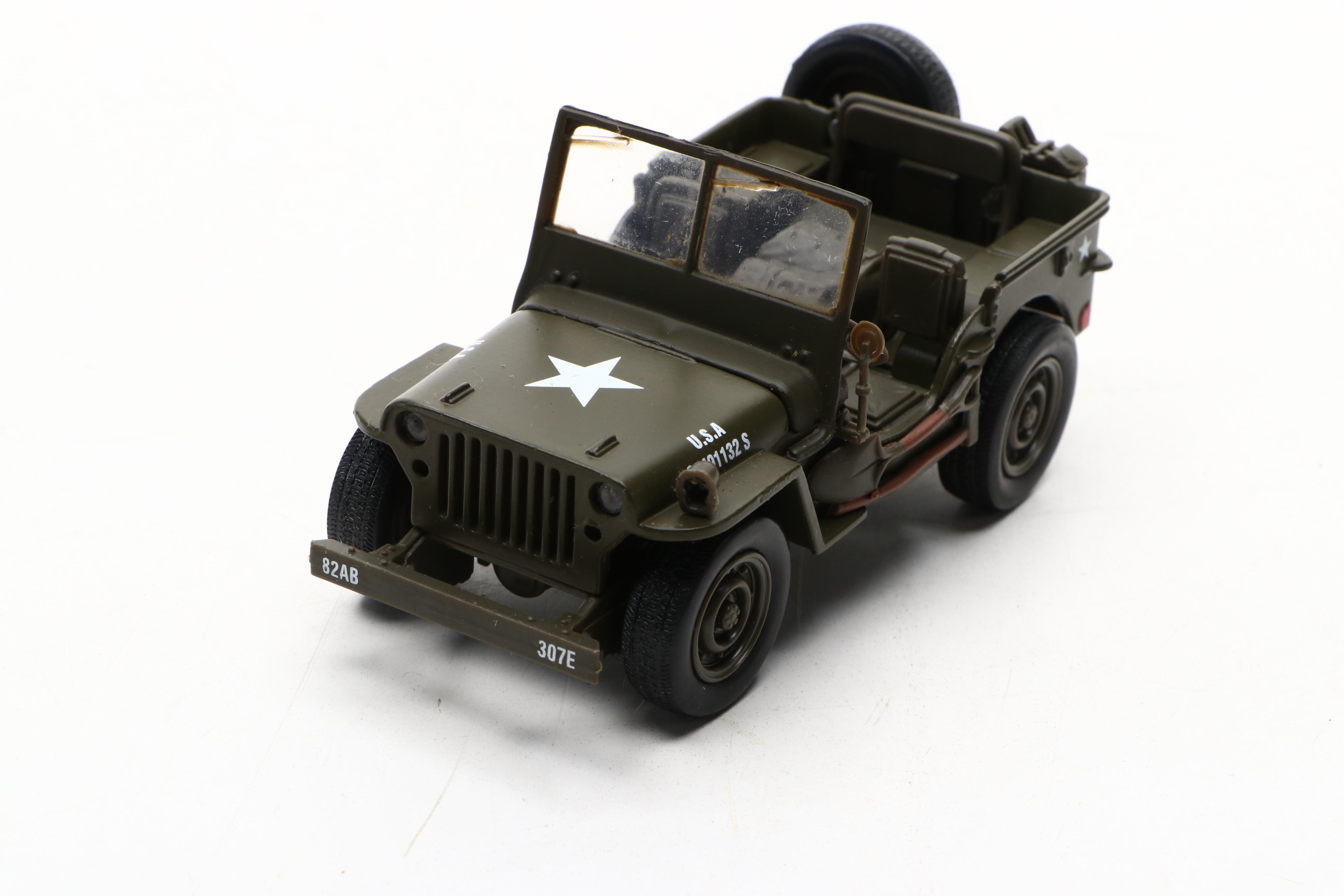 WWII Era Model Aircraft and Other Figures Featuring P-47 Thunderbolt and More