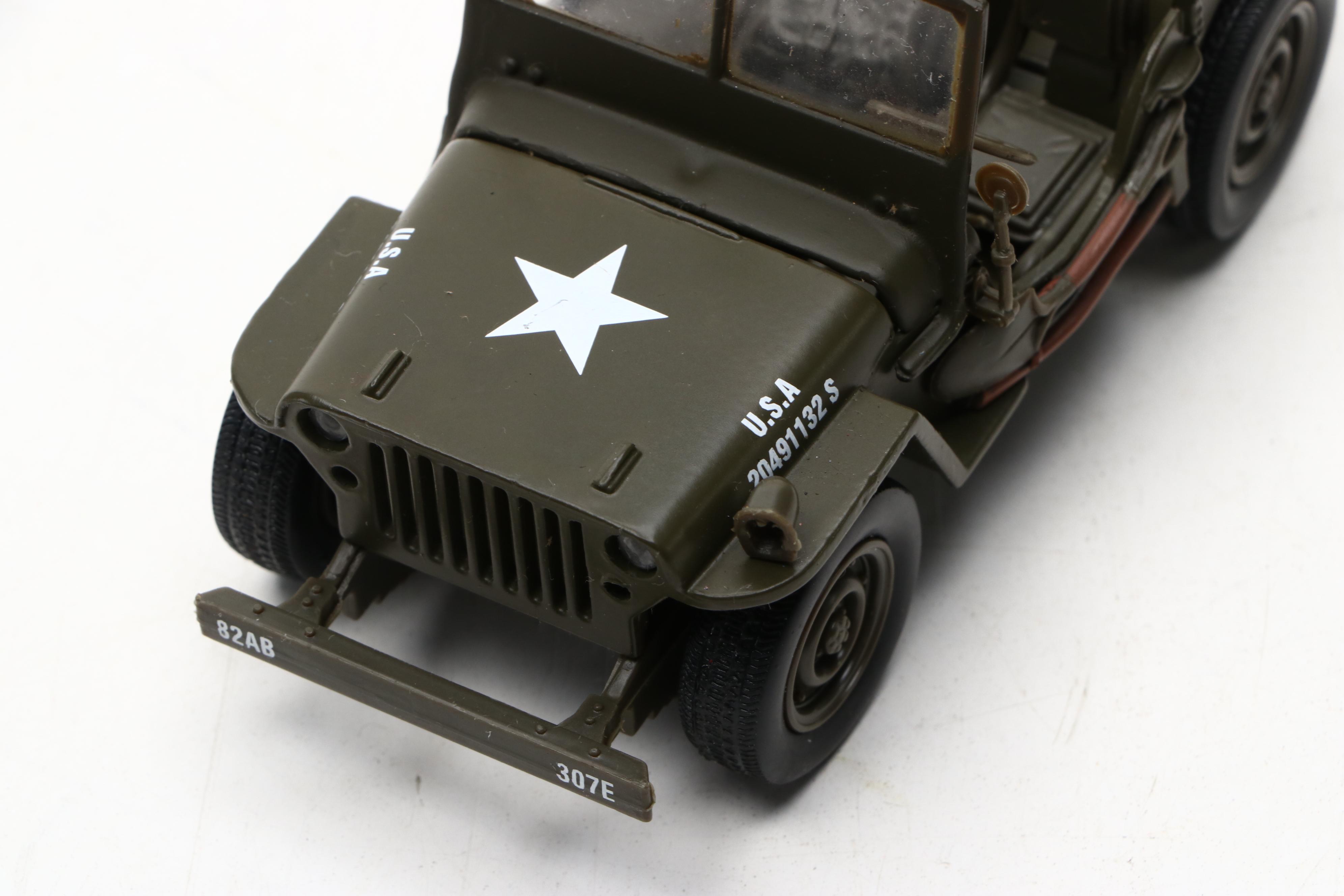 WWII Era Model Aircraft and Other Figures Featuring P-47 Thunderbolt and More