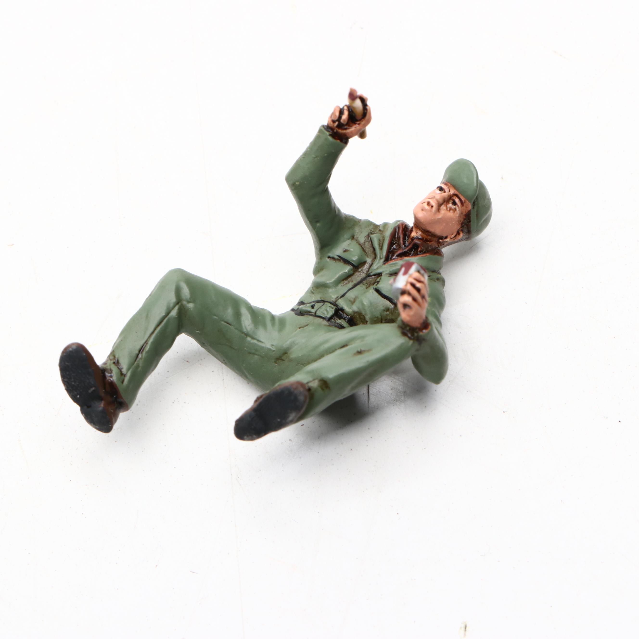 WWII Era Model Aircraft and Other Figures Featuring P-47 Thunderbolt and More