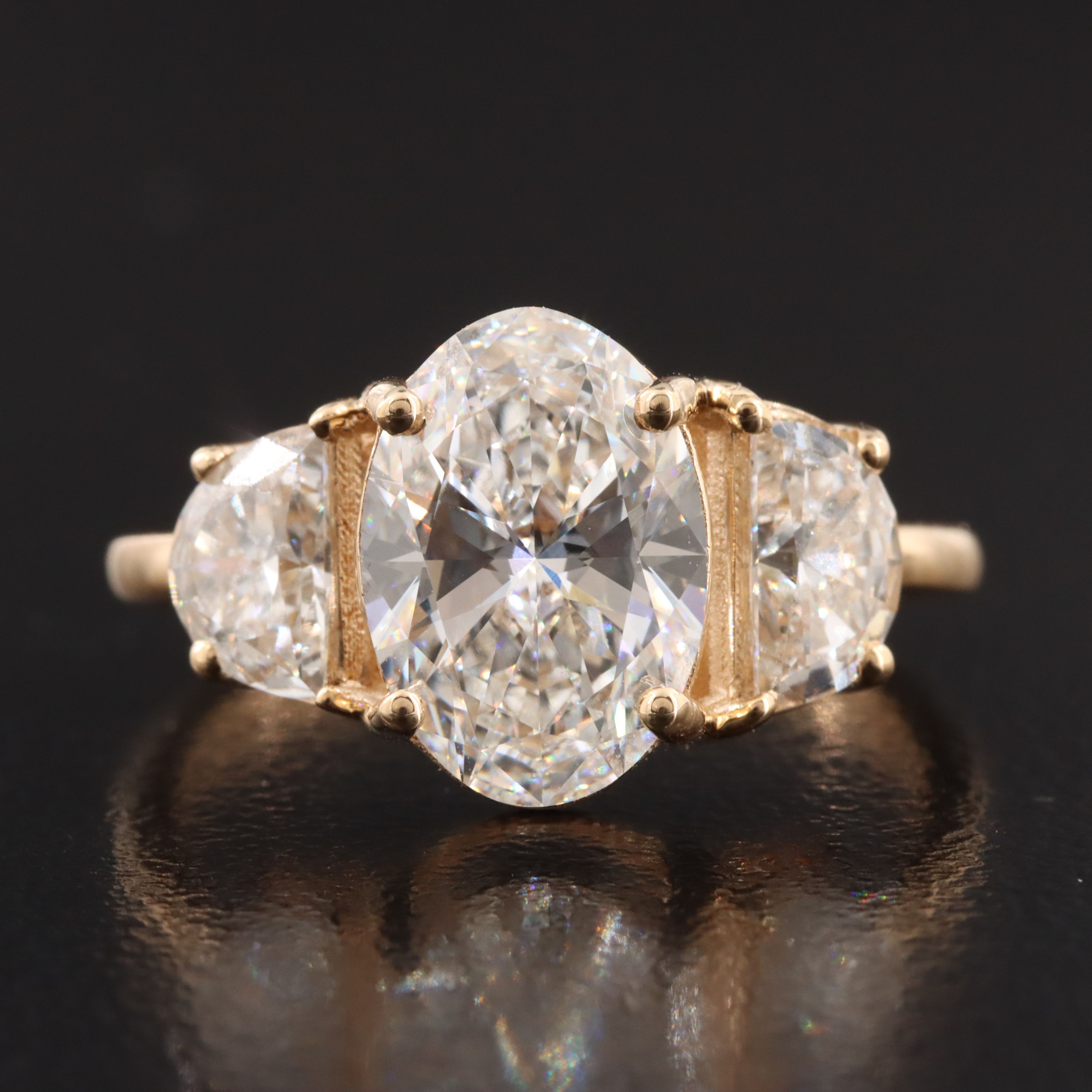 18K 2.74 CTW Lab Grown Diamond Ring with IGI Report