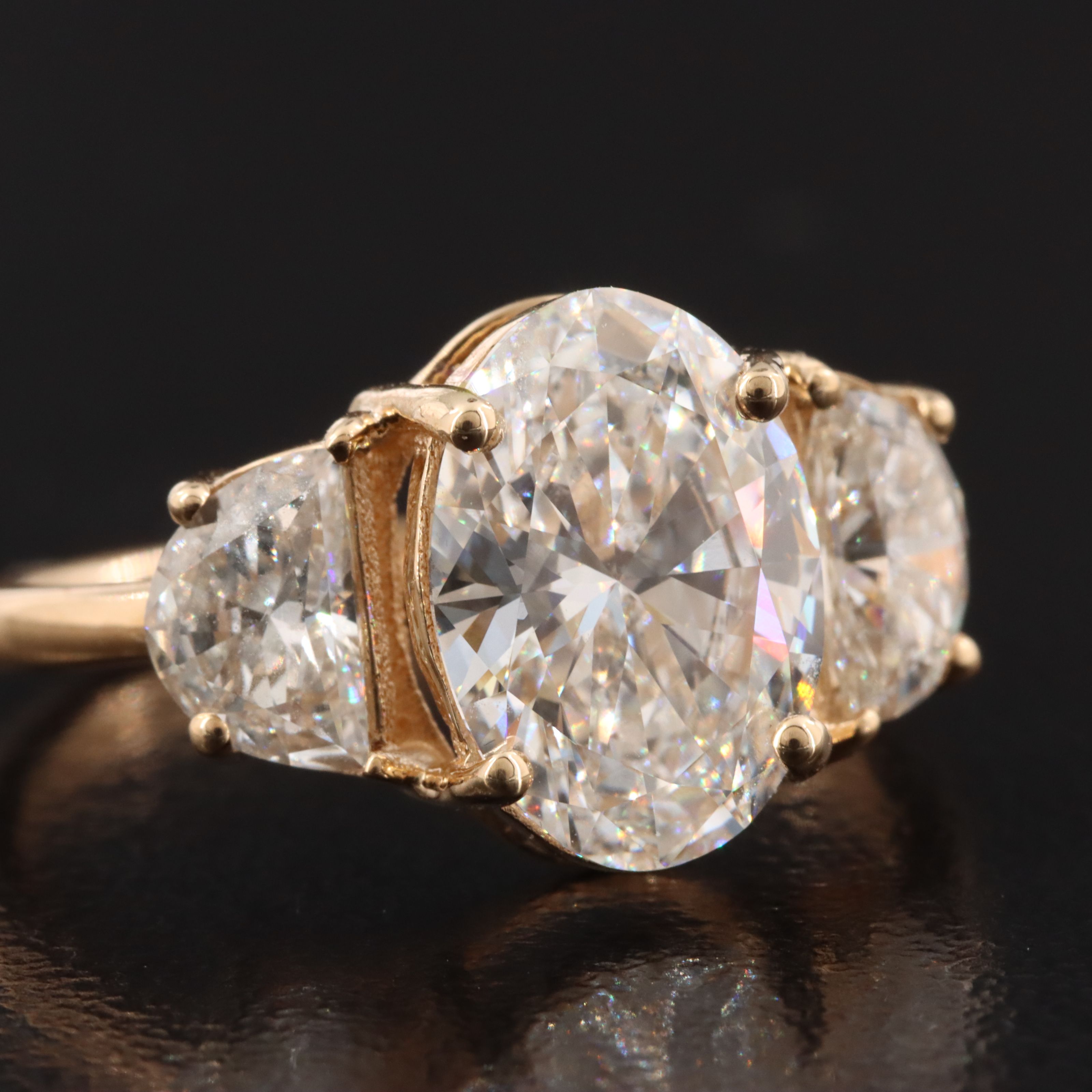 18K 2.74 CTW Lab Grown Diamond Ring with IGI Report