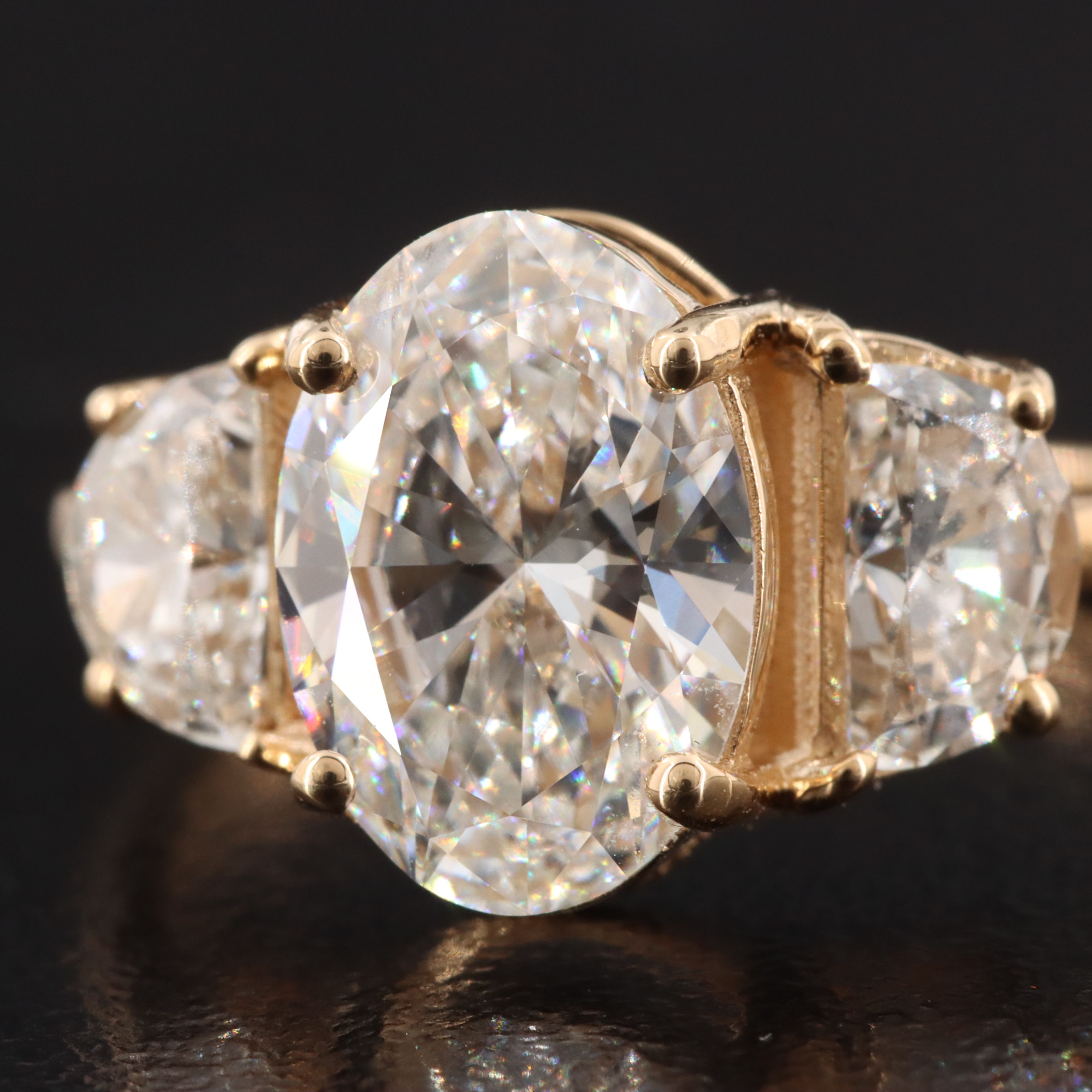 18K 2.74 CTW Lab Grown Diamond Ring with IGI Report