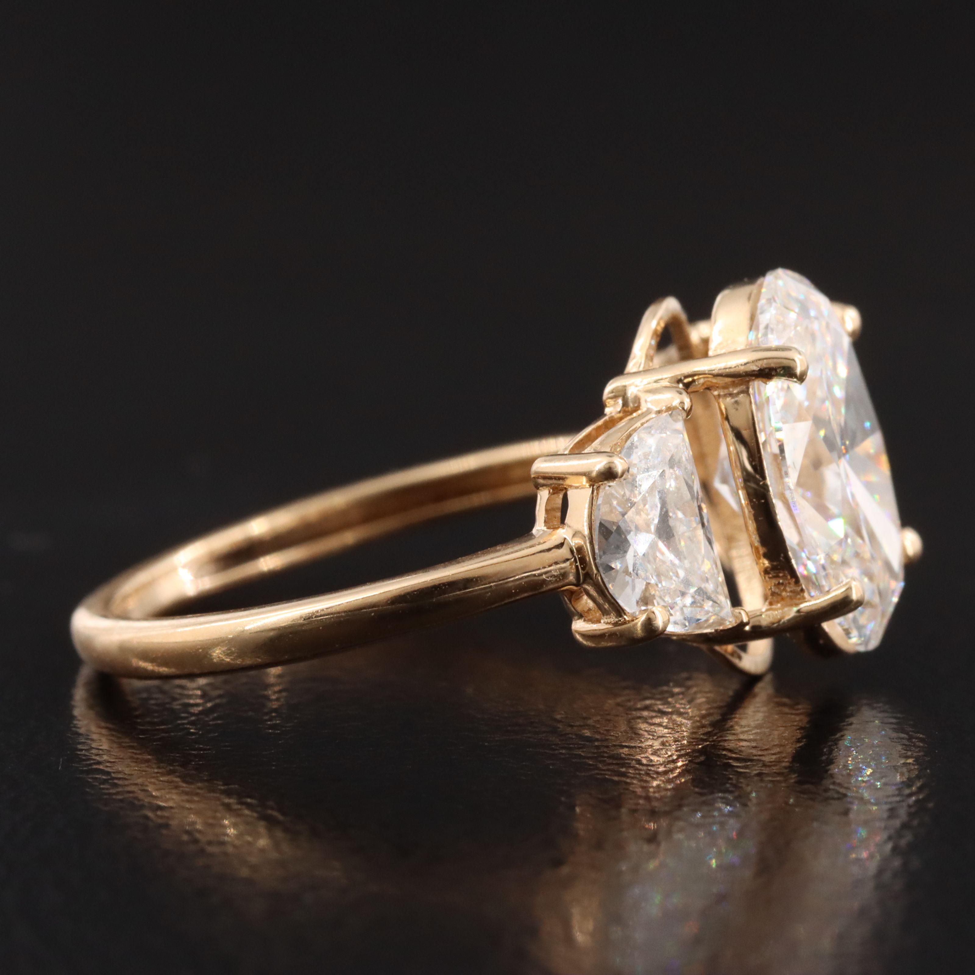 18K 2.74 CTW Lab Grown Diamond Ring with IGI Report