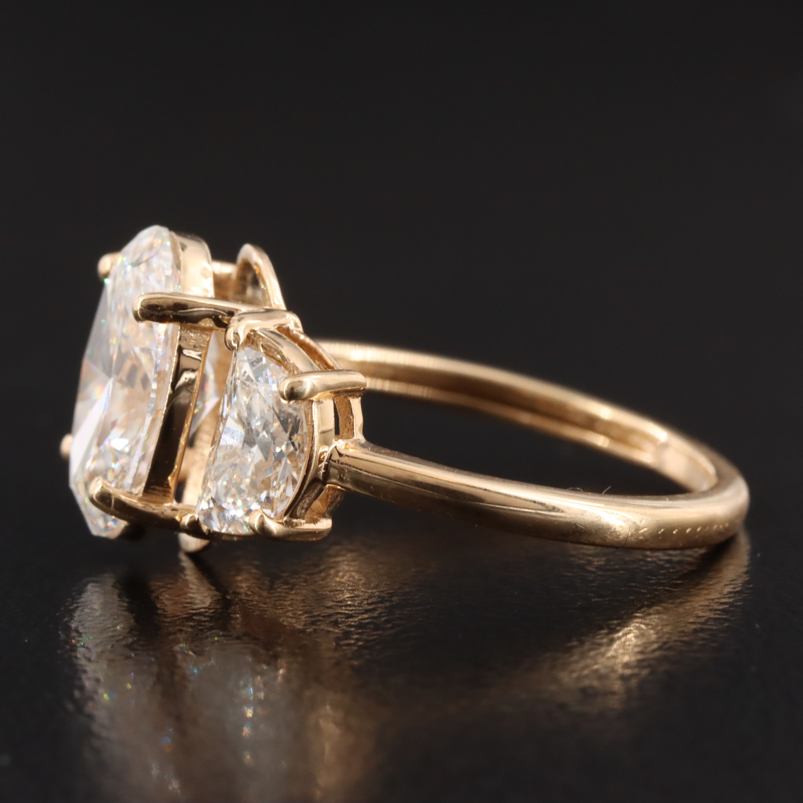 18K 2.74 CTW Lab Grown Diamond Ring with IGI Report