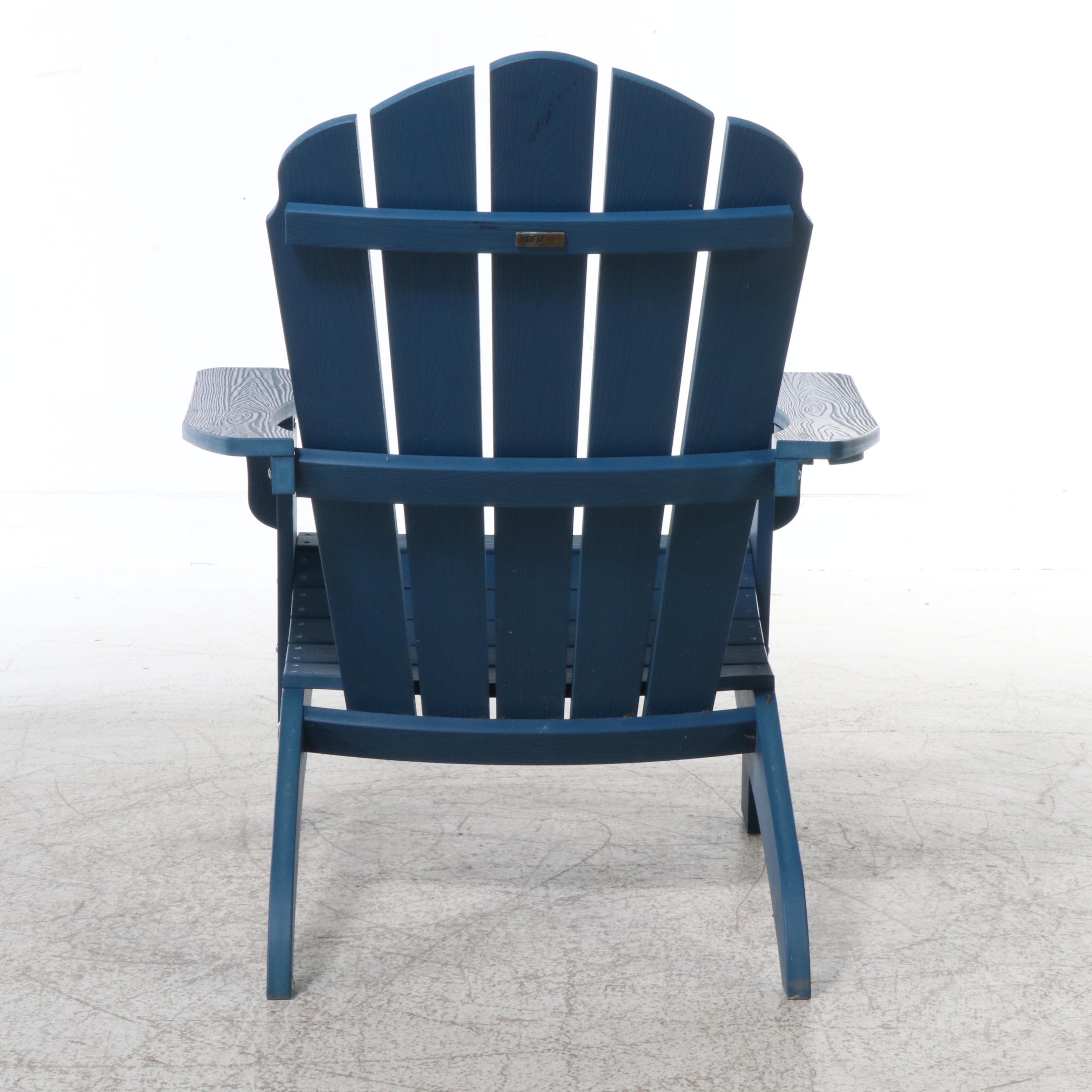 Pair of Blue Adirondack Armchairs