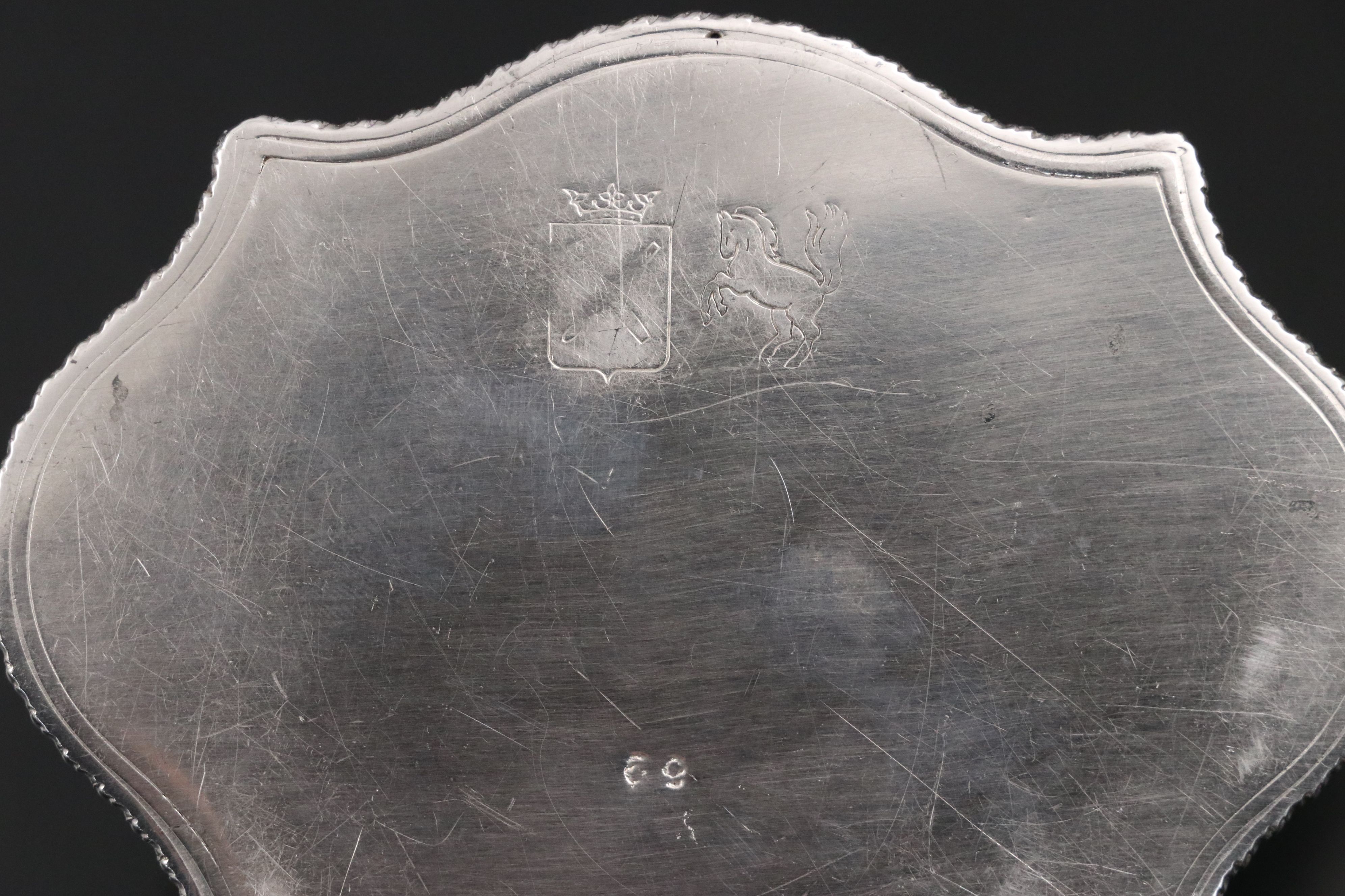 Friedman Silver Plate Cigar Box with Mid Century Silver Plate Cigarette Box