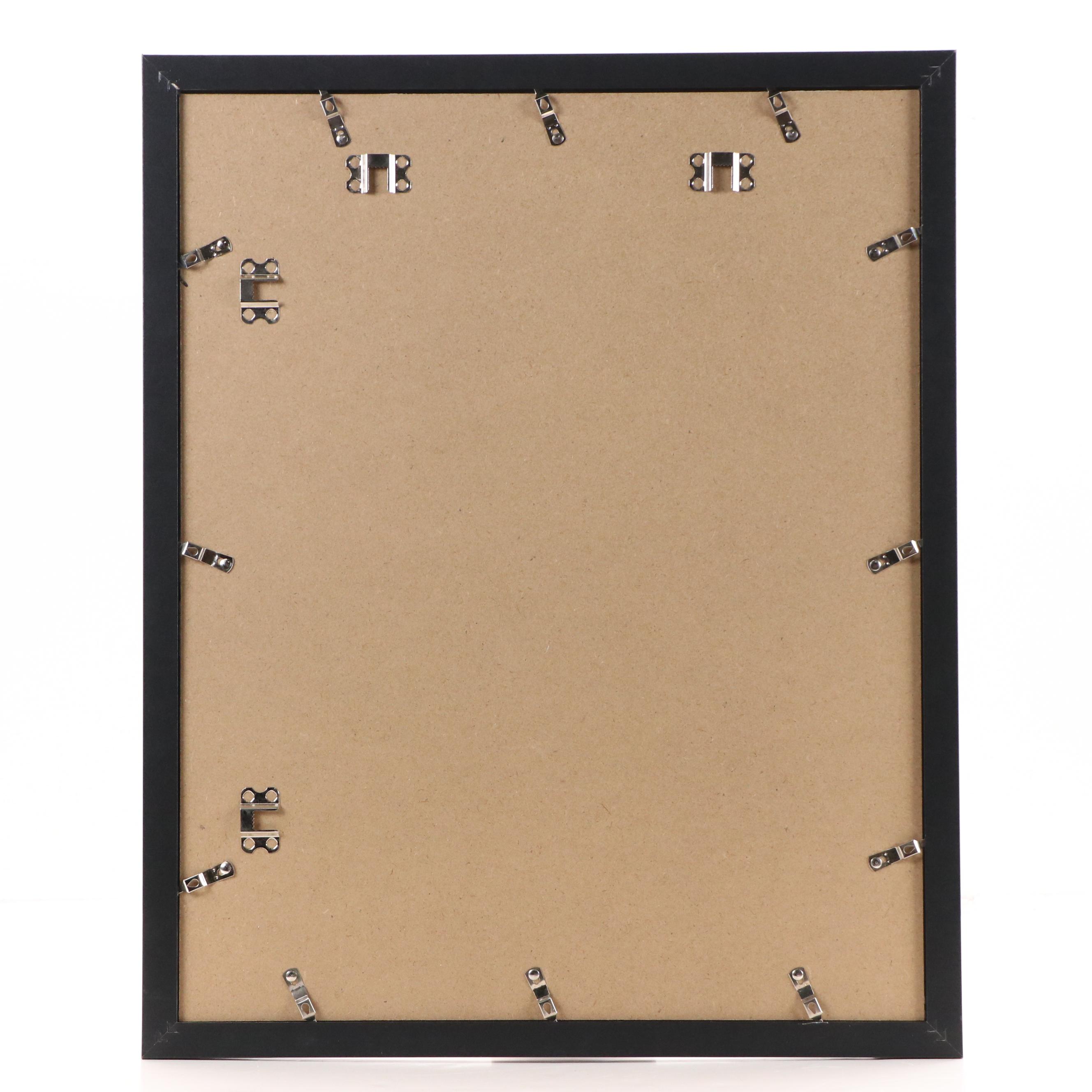 Brittony Martin Floral Acrylic Painting "Orange and Red Poppies on Black," 2025