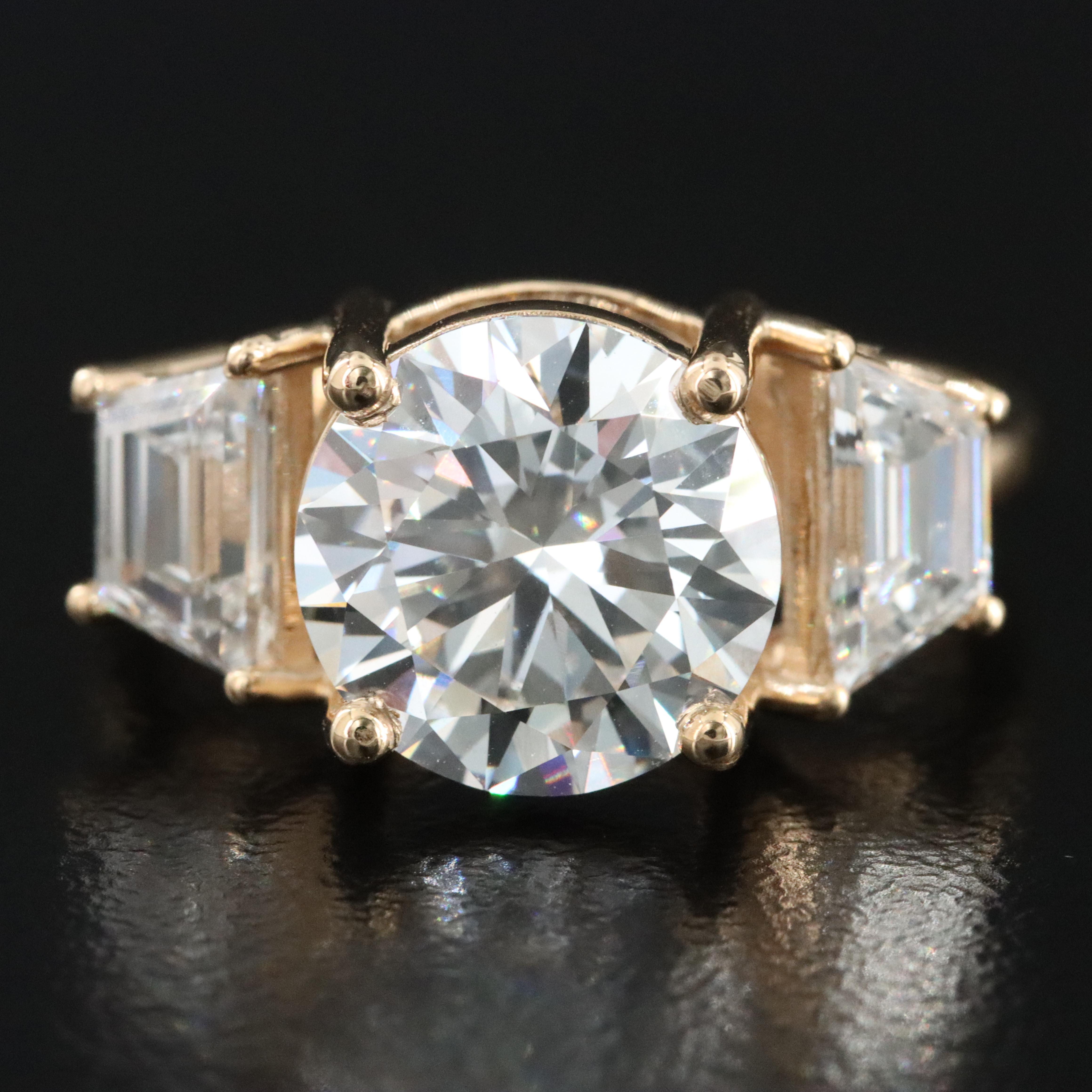 18K 4.16 CTW Lab Grown Diamond Ring with IGI Report