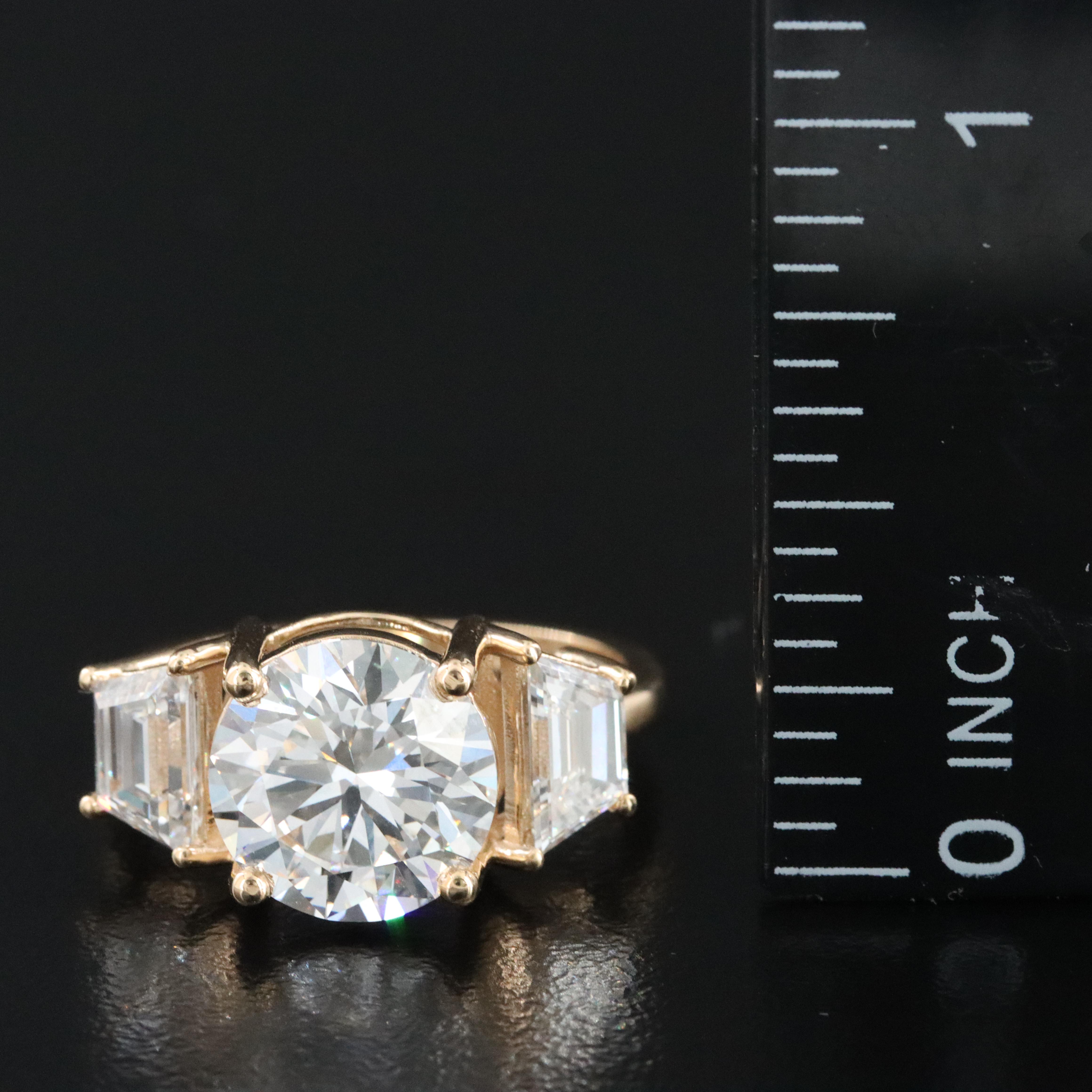 18K 4.16 CTW Lab Grown Diamond Ring with IGI Report