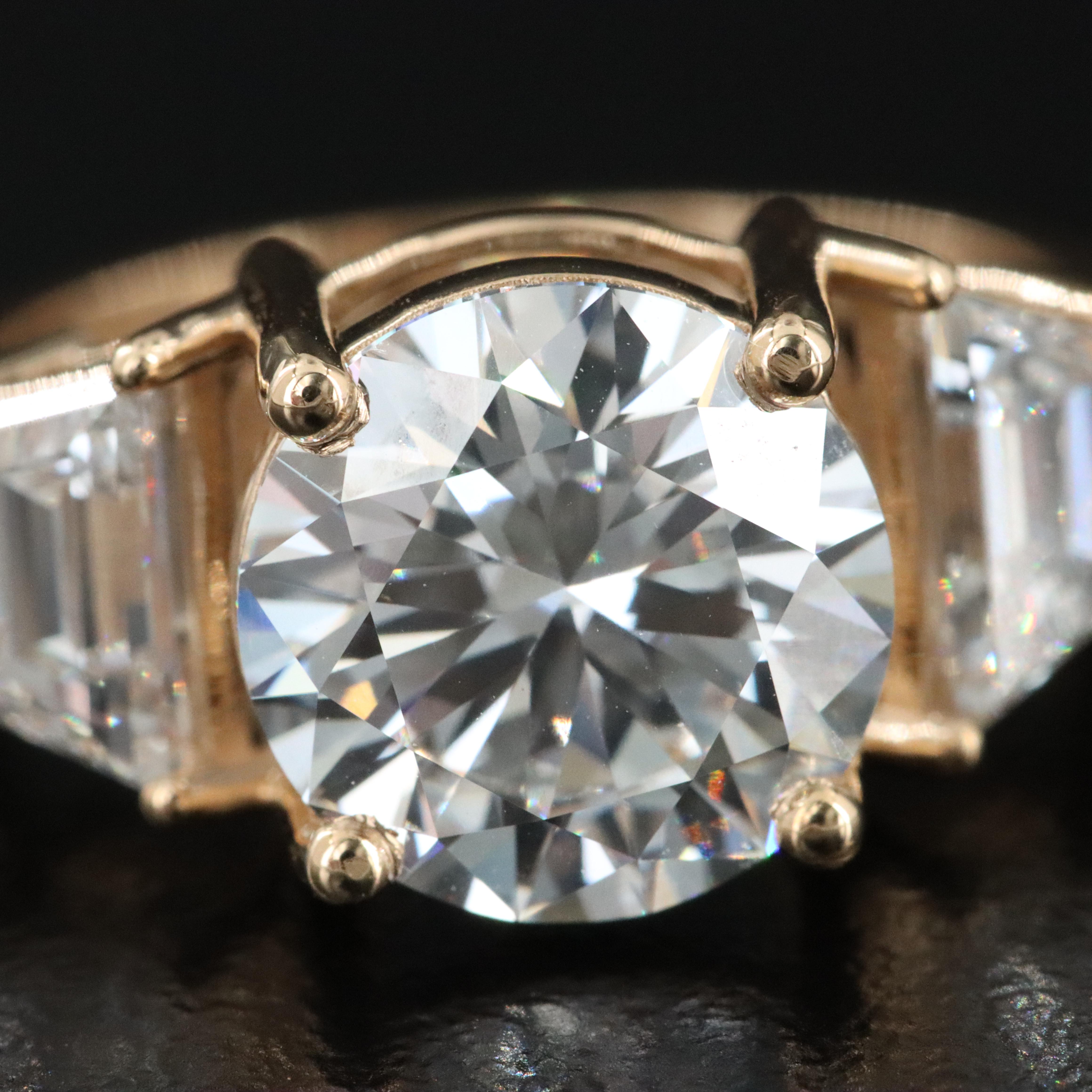 18K 4.16 CTW Lab Grown Diamond Ring with IGI Report