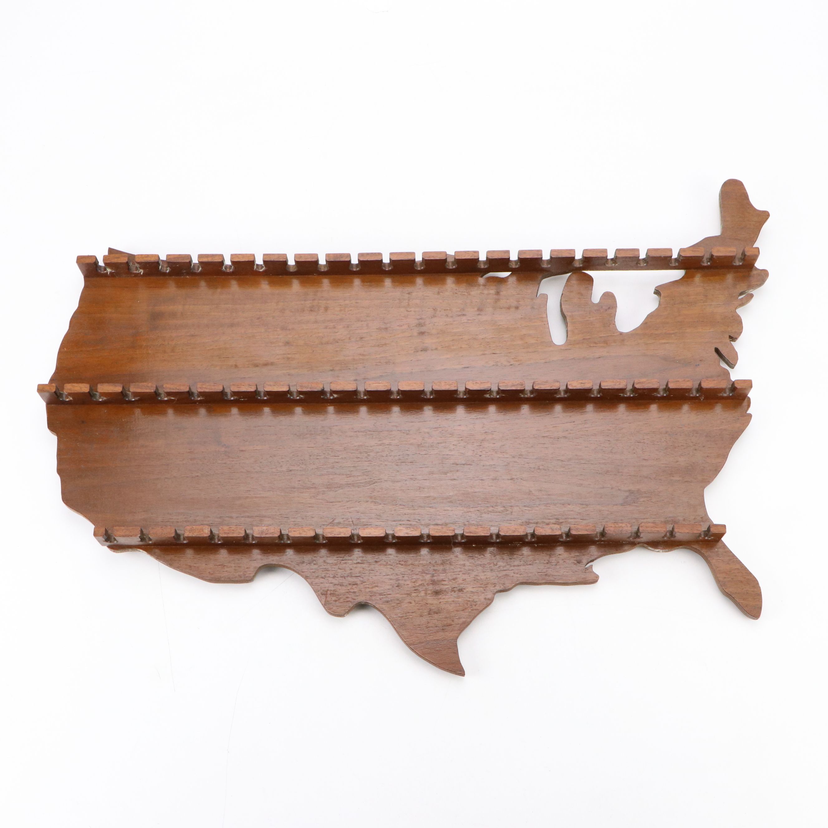Ohio-Shaped, USA-Shaped and Chippendale Style Wood Spoon Racks