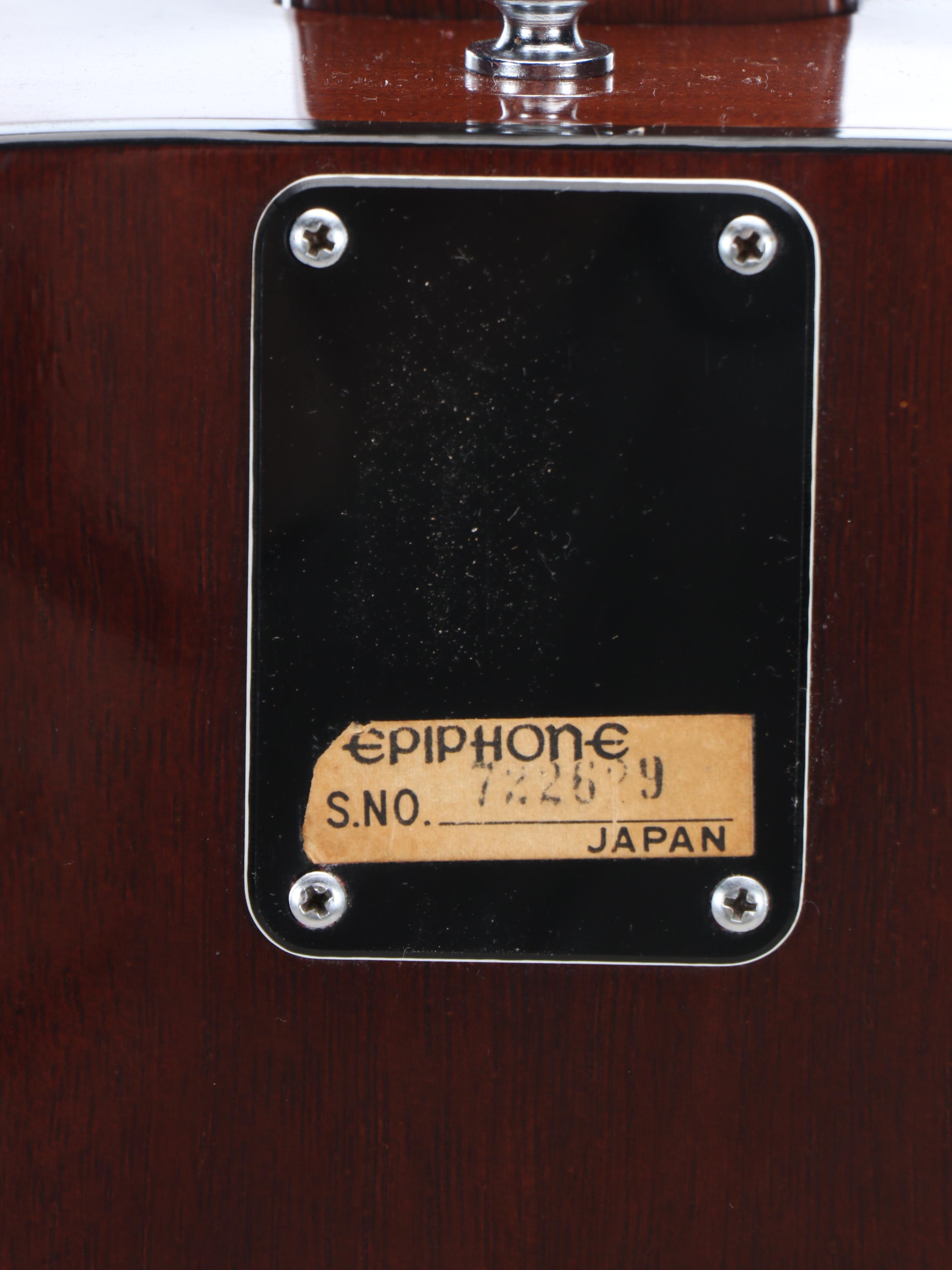 Epiphone Spruce Top and Mahogany Auditorium Style Acoustic Guitar, 1970s