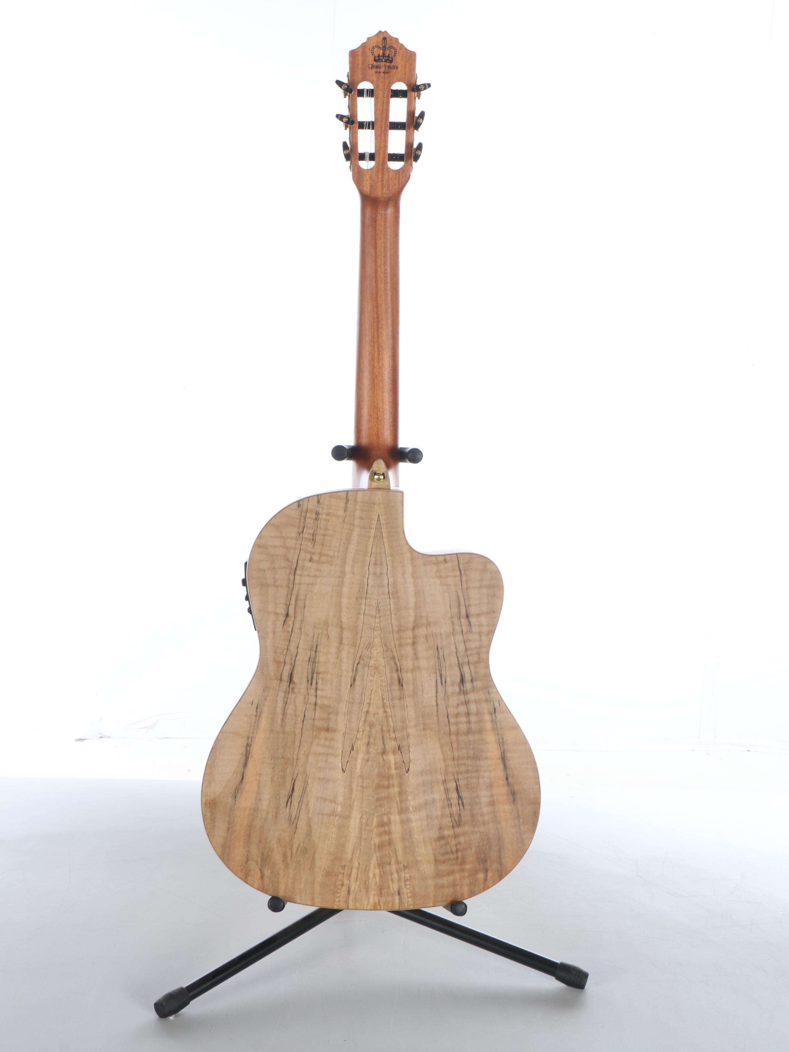 Ortega Thomas Zwijsen Signature Spalted Maple Electric Acoustic Guitar