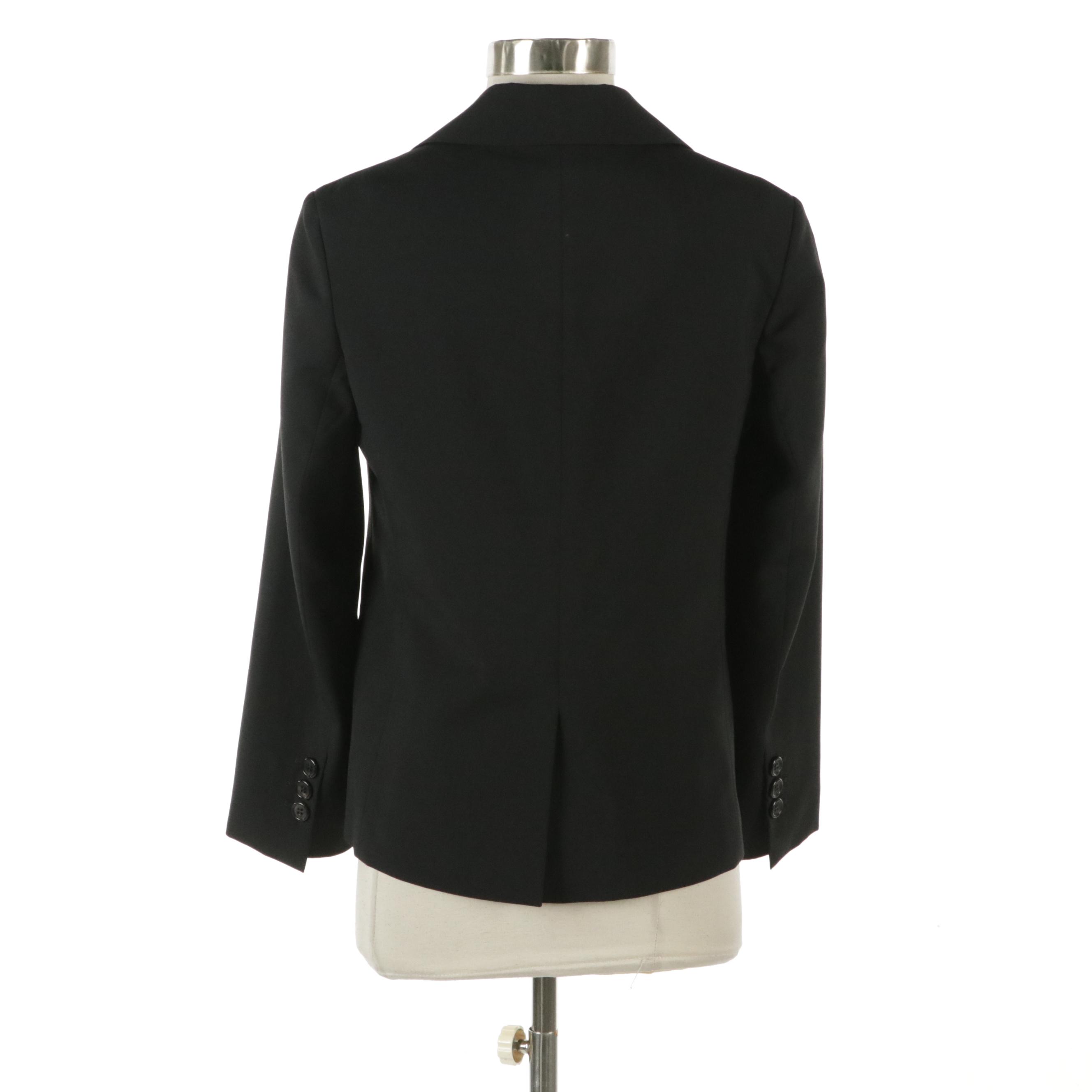 Prada Blazer Jacket in Black Wool