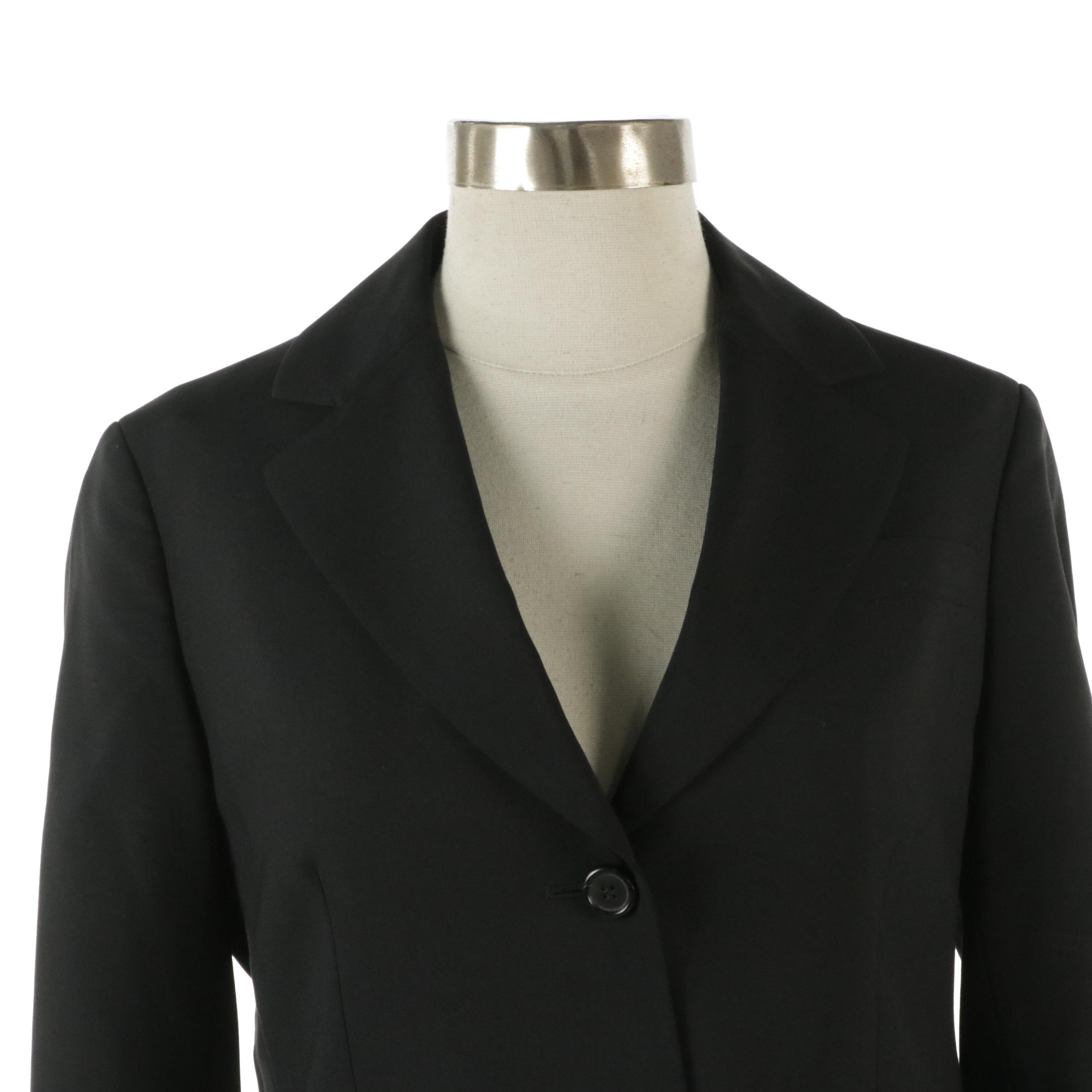 Prada Blazer Jacket in Black Wool