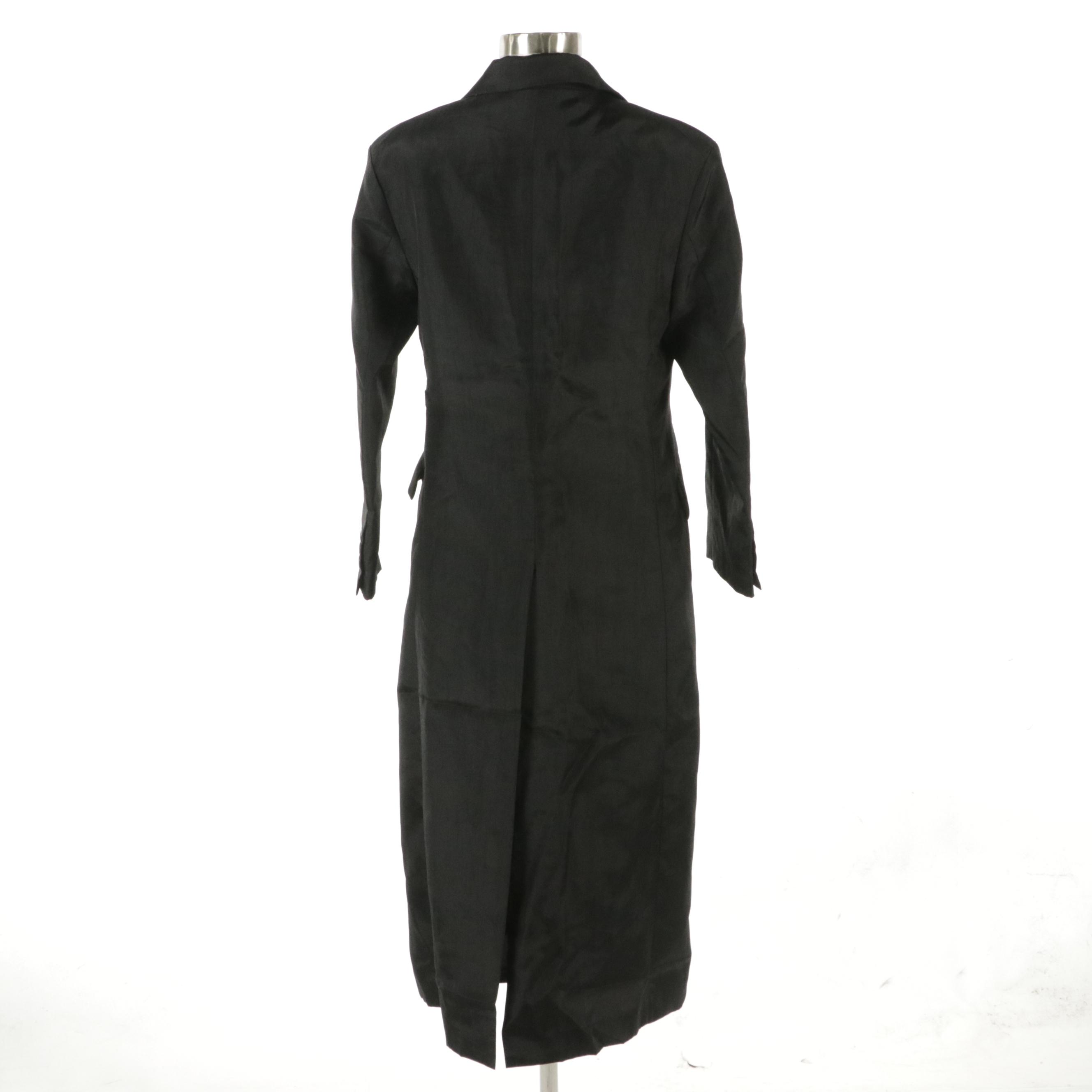 Prada Double-Breasted Trench Coat with Belt Detail