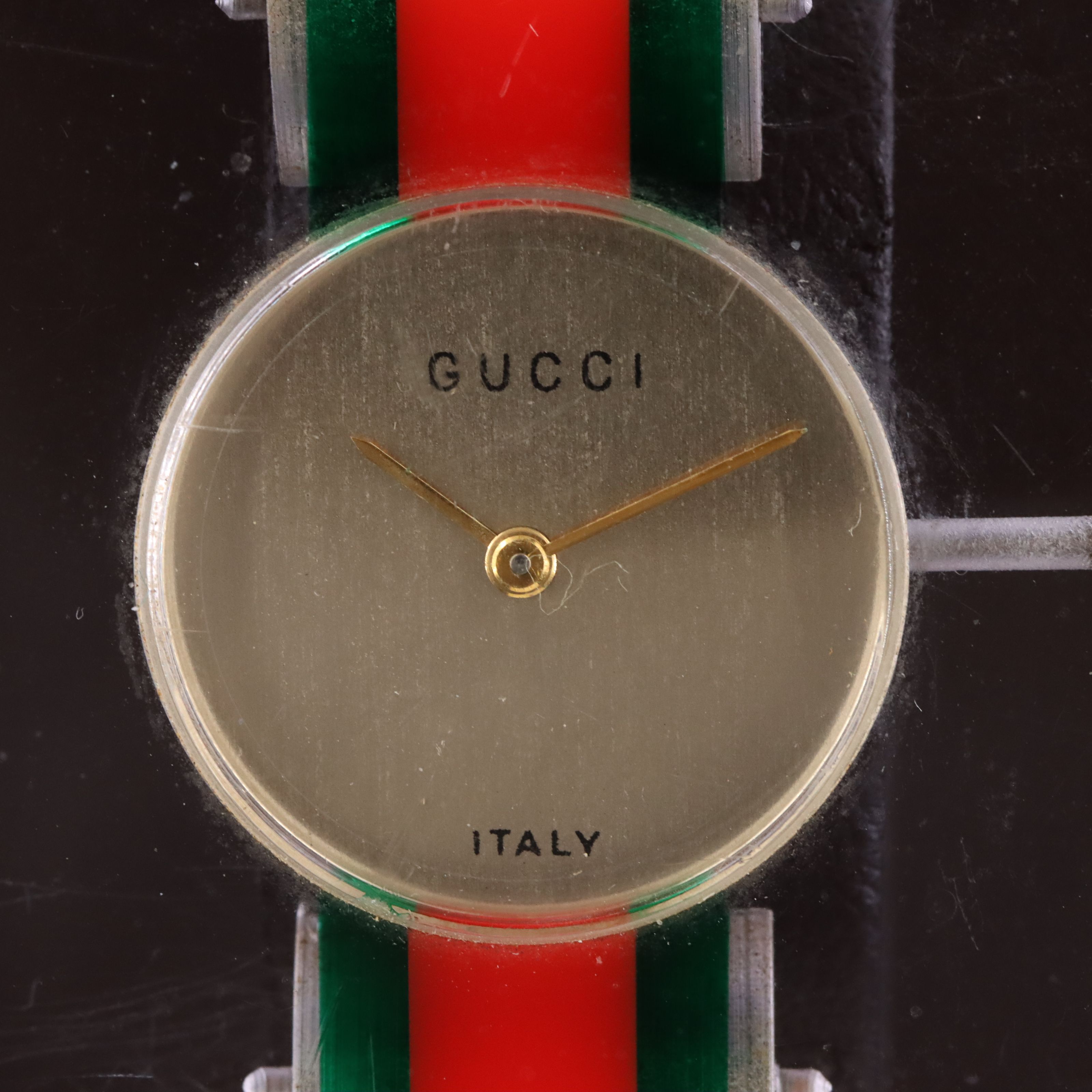 Gucci Red Green Vintage Web Watch
