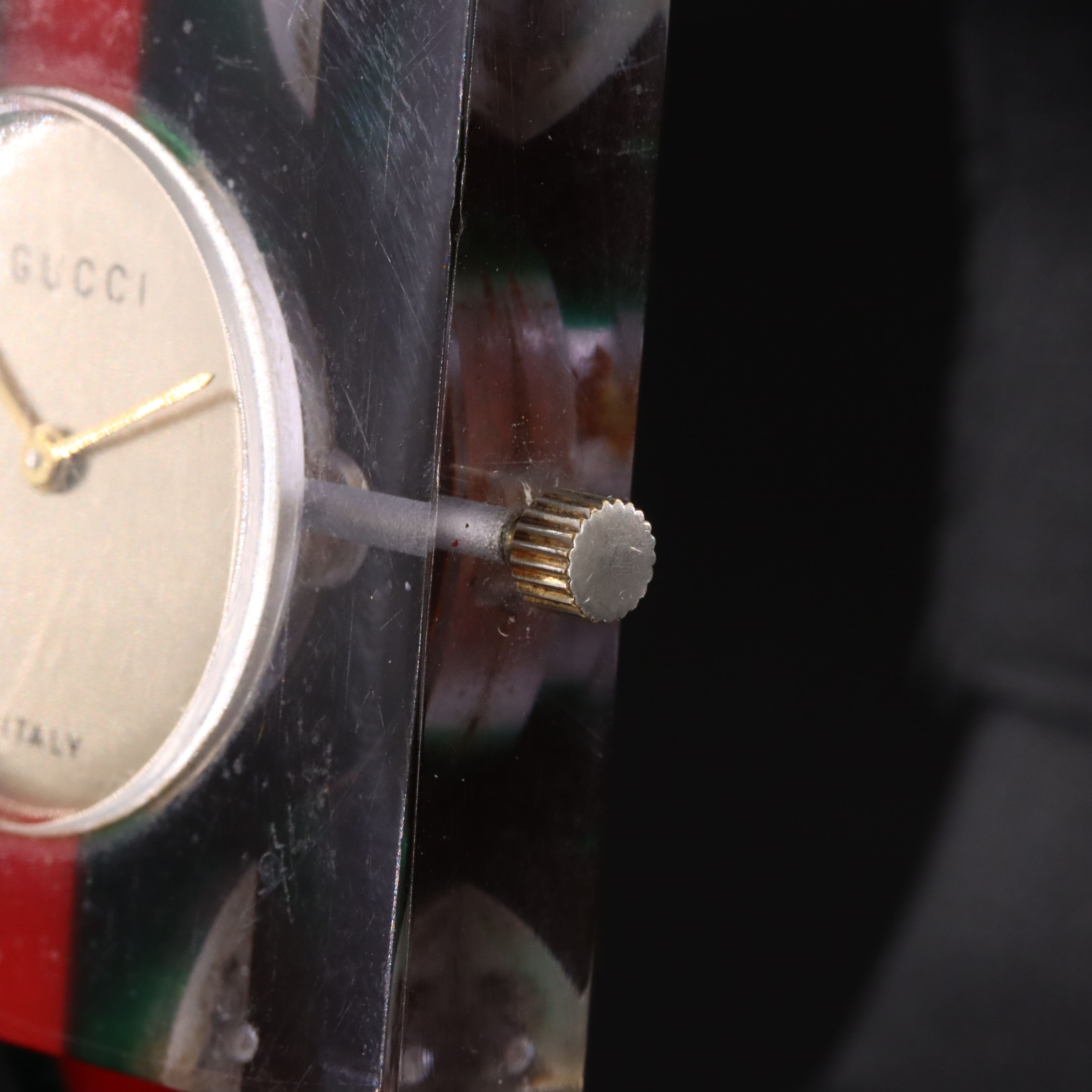 Gucci Red Green Vintage Web Watch