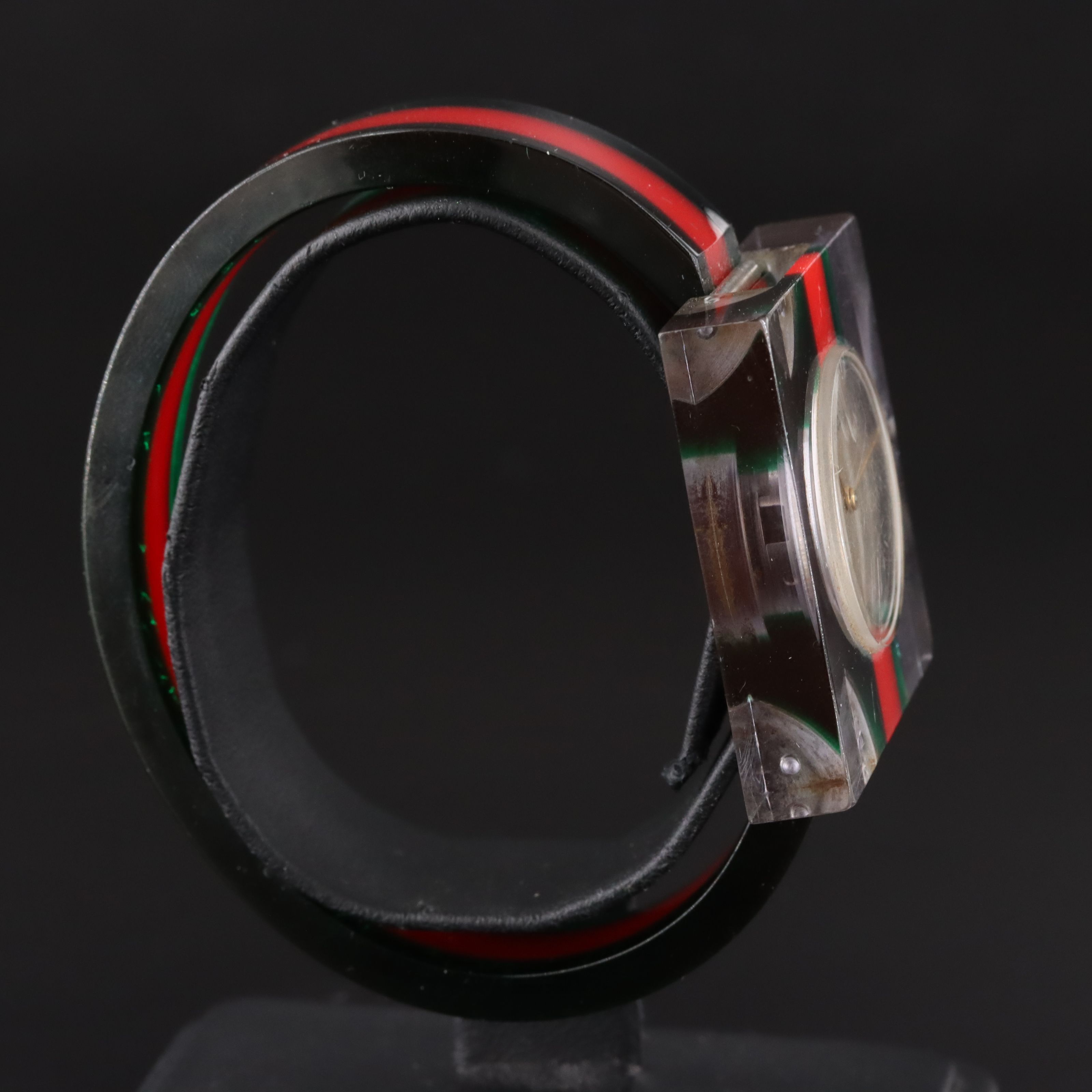 Gucci Red Green Vintage Web Watch