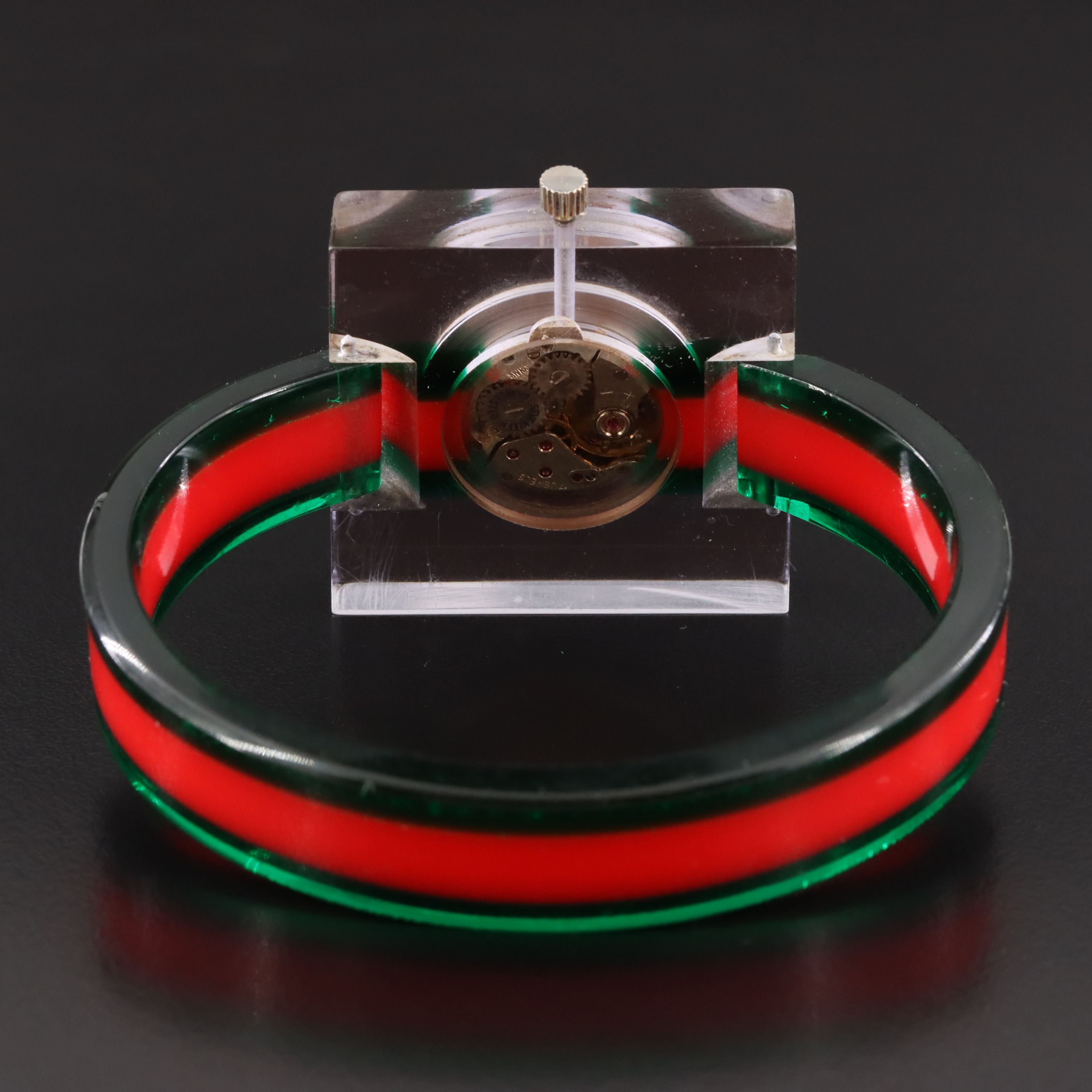Gucci Red Green Vintage Web Watch