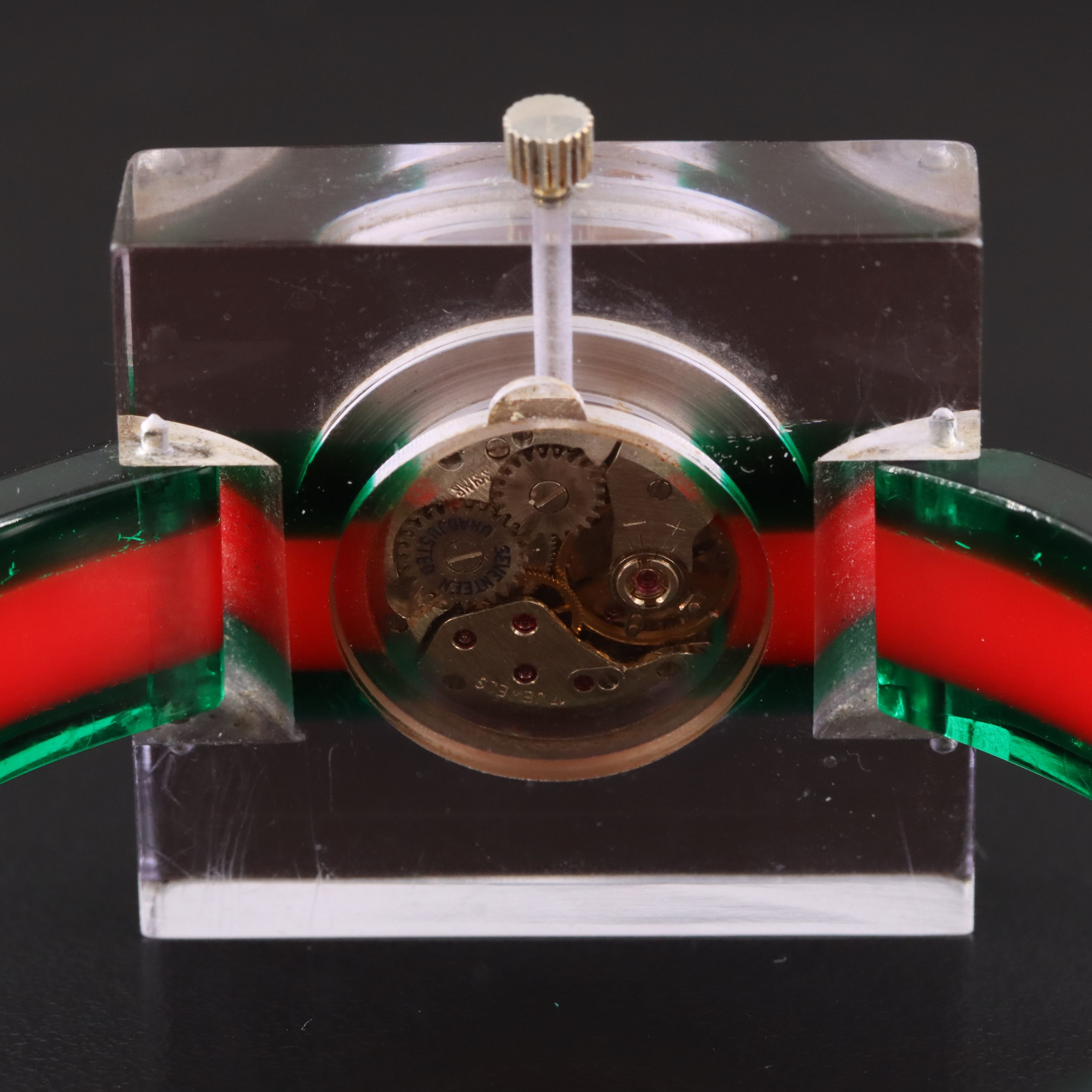 Gucci Red Green Vintage Web Watch