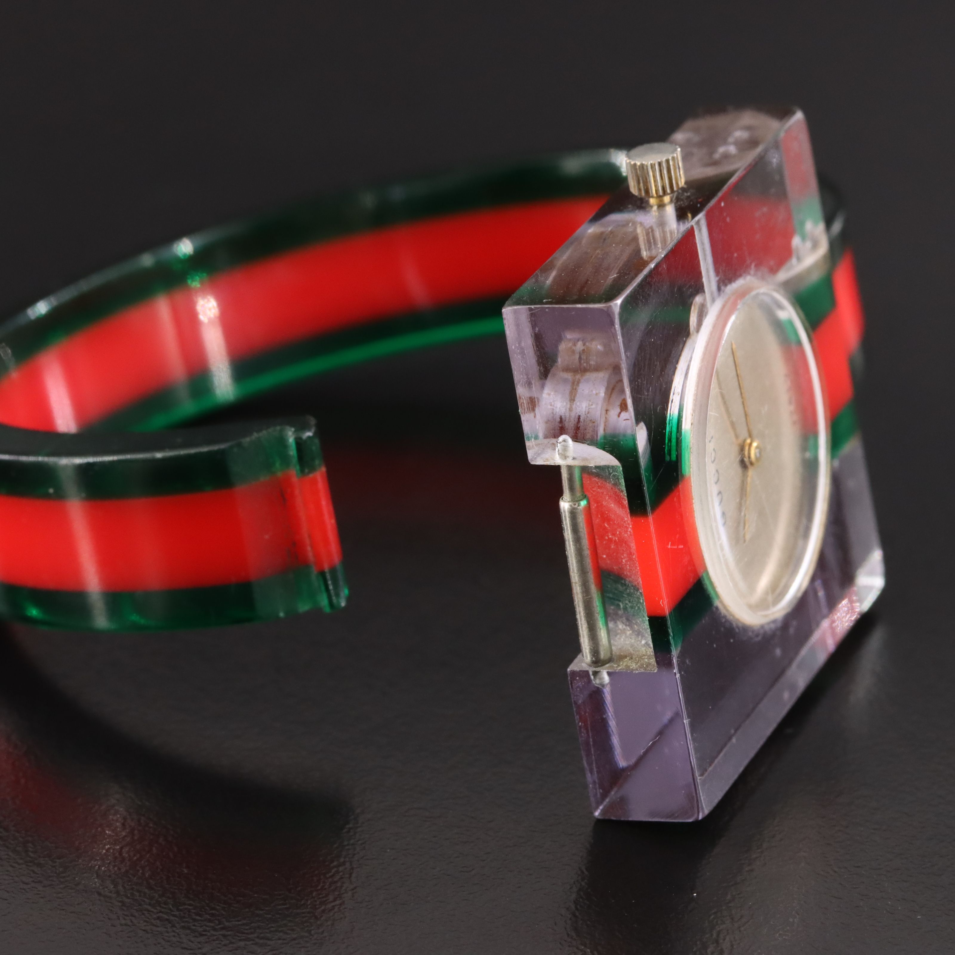 Gucci Red Green Vintage Web Watch