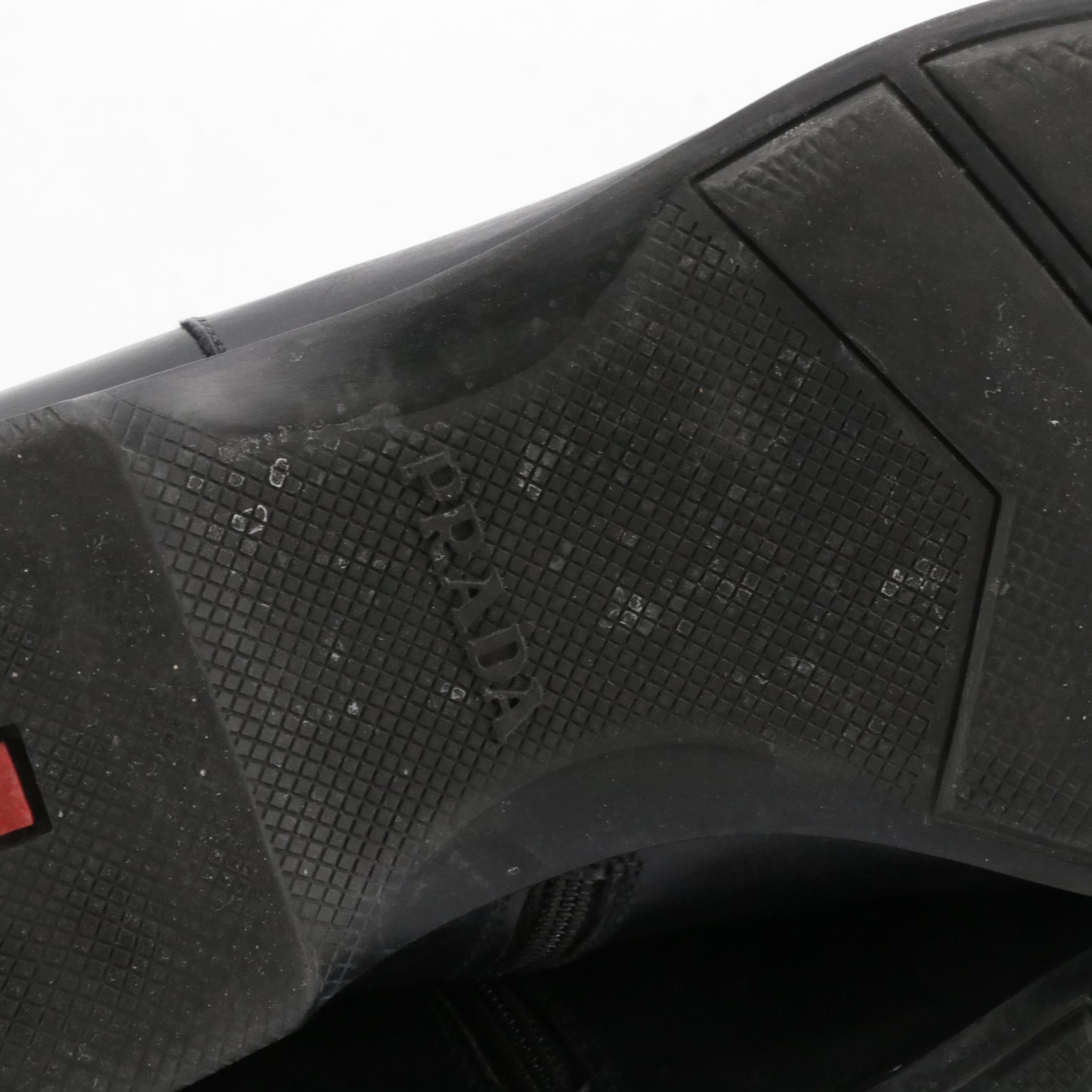 Men's Prada Black Leather Ankle Boots