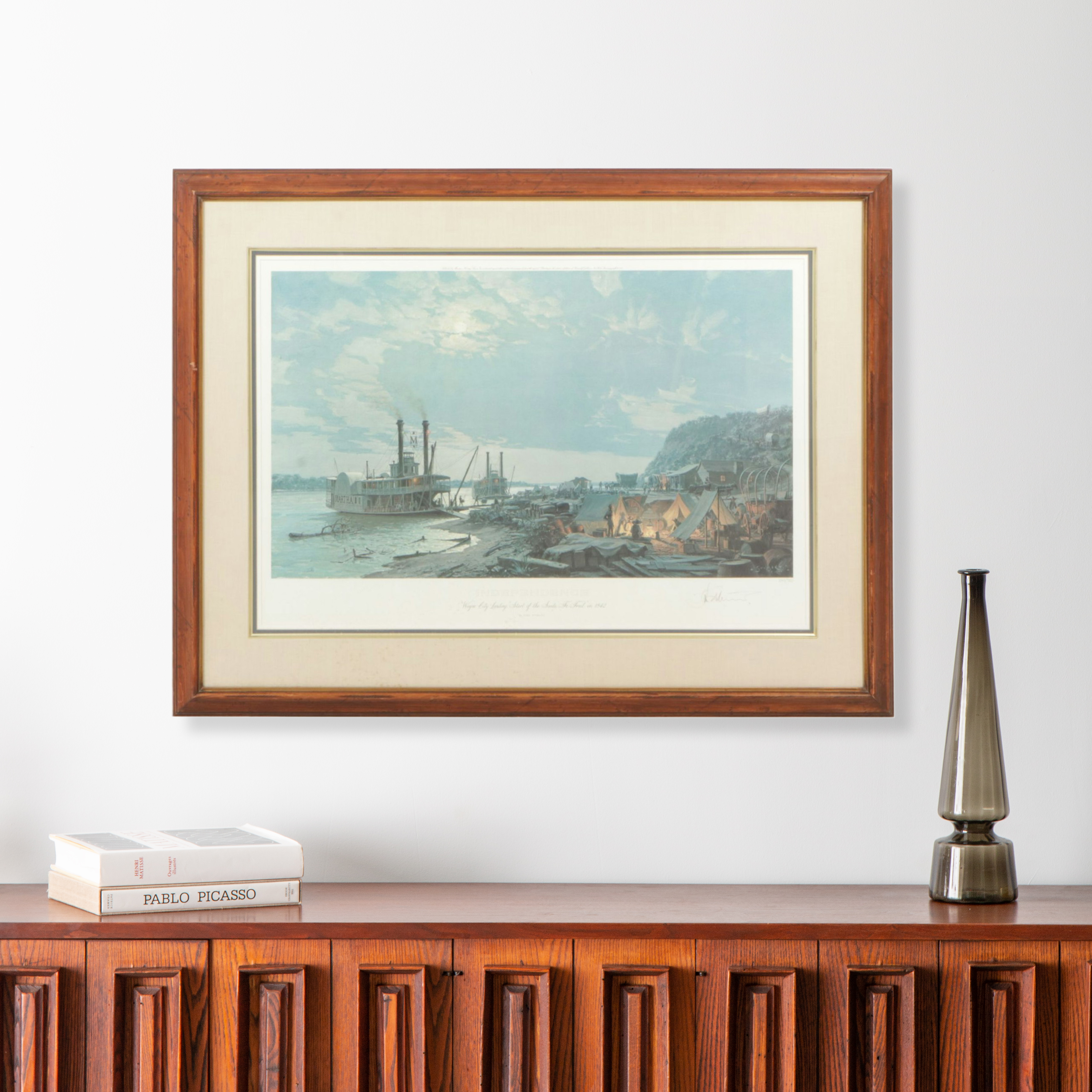 Signed John Stobart Offset Lithograph "Independence," 1977