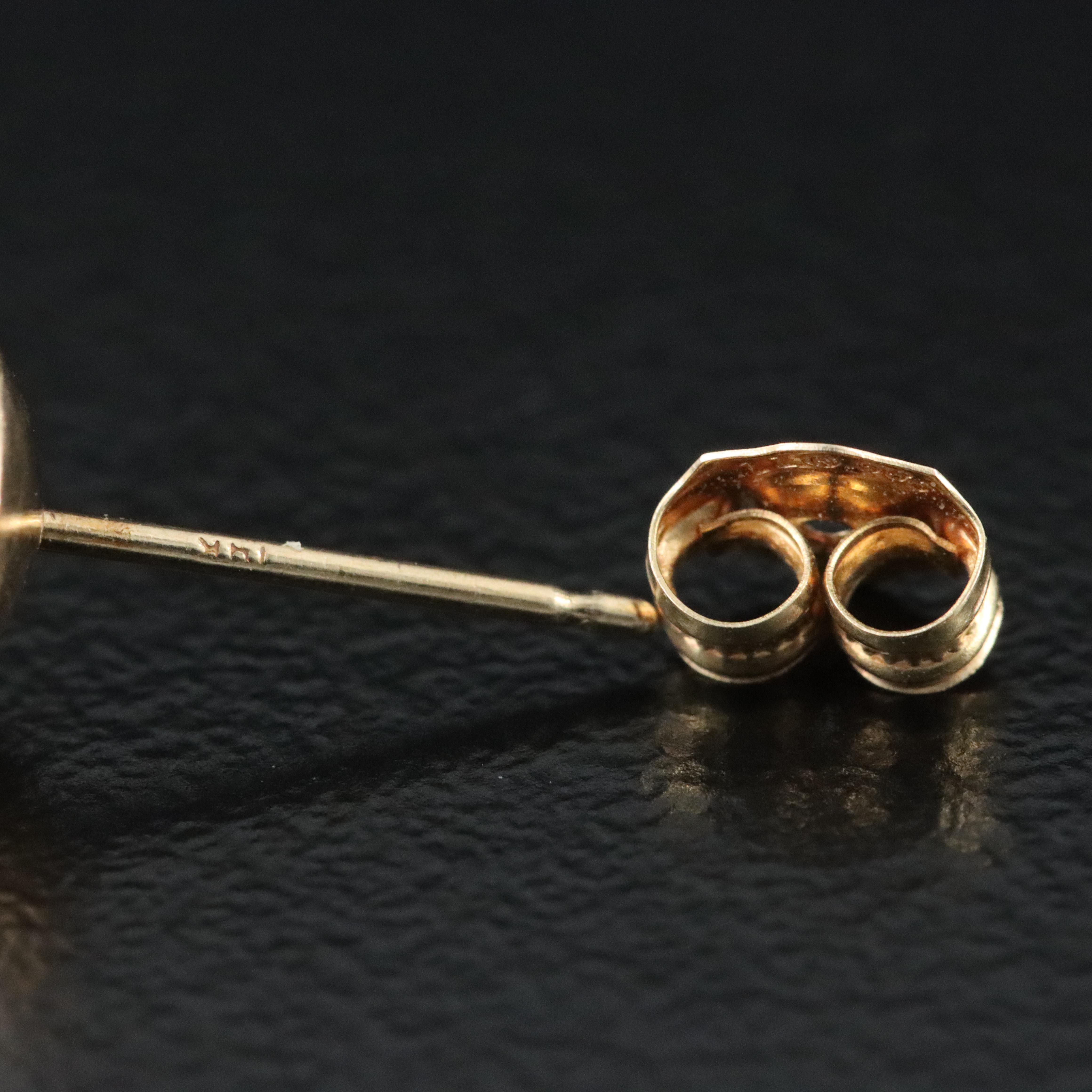 14K Pearl Stud Earrings