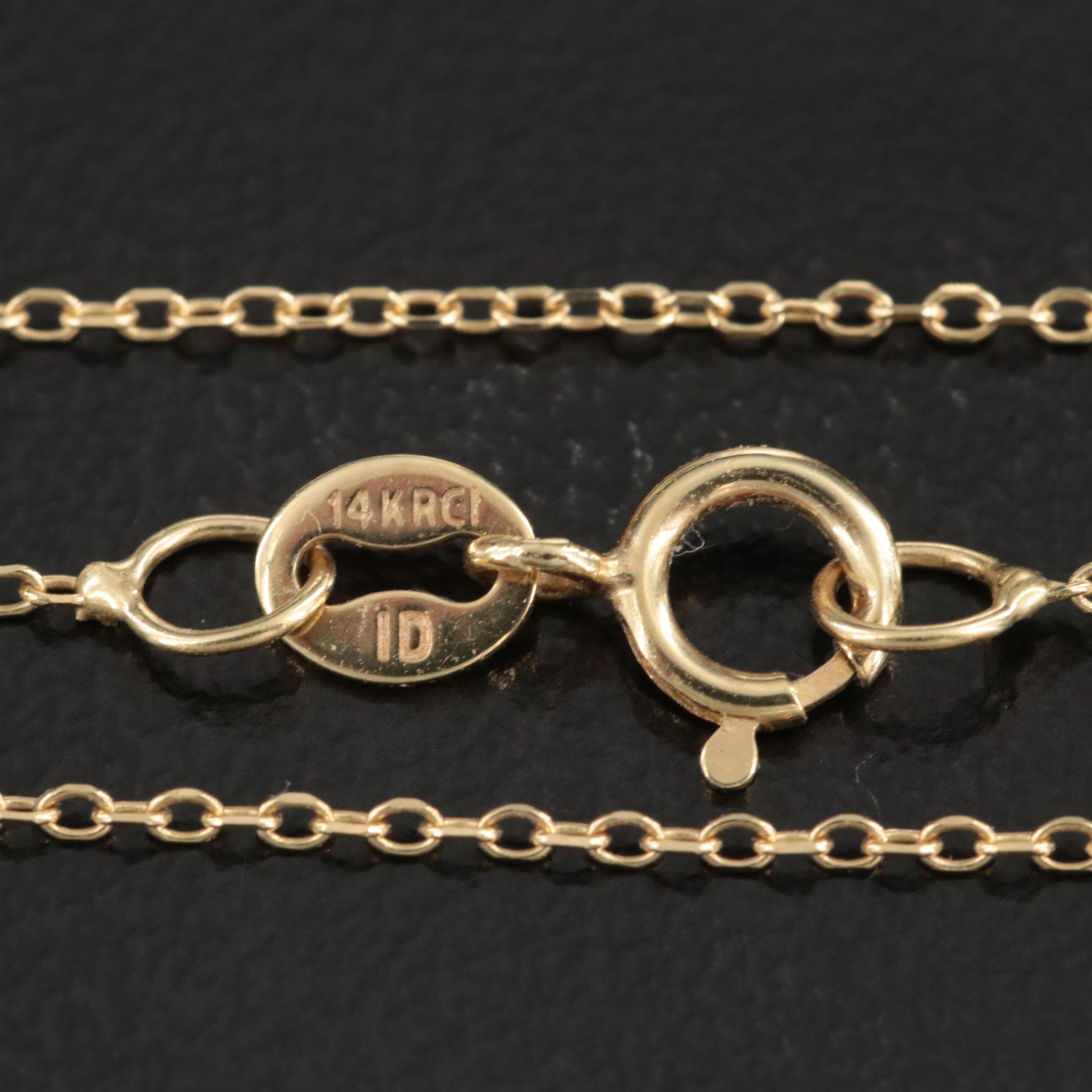 Bucherer Gold-Tone and Enamel Alarm Clock Pendant Watch with 14K Chain