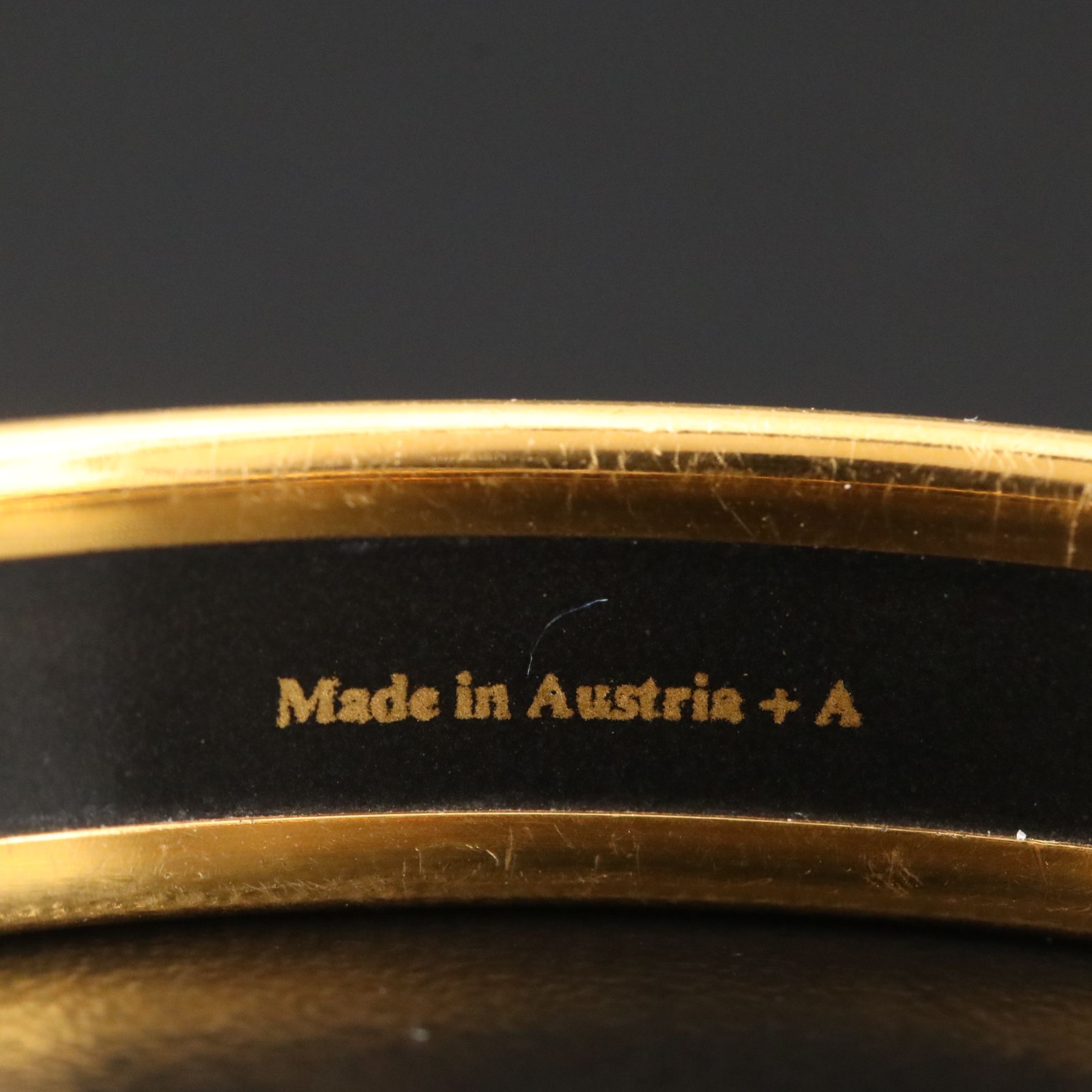 Hermès Fish and Coral Motif Narrow Enamel Bangle