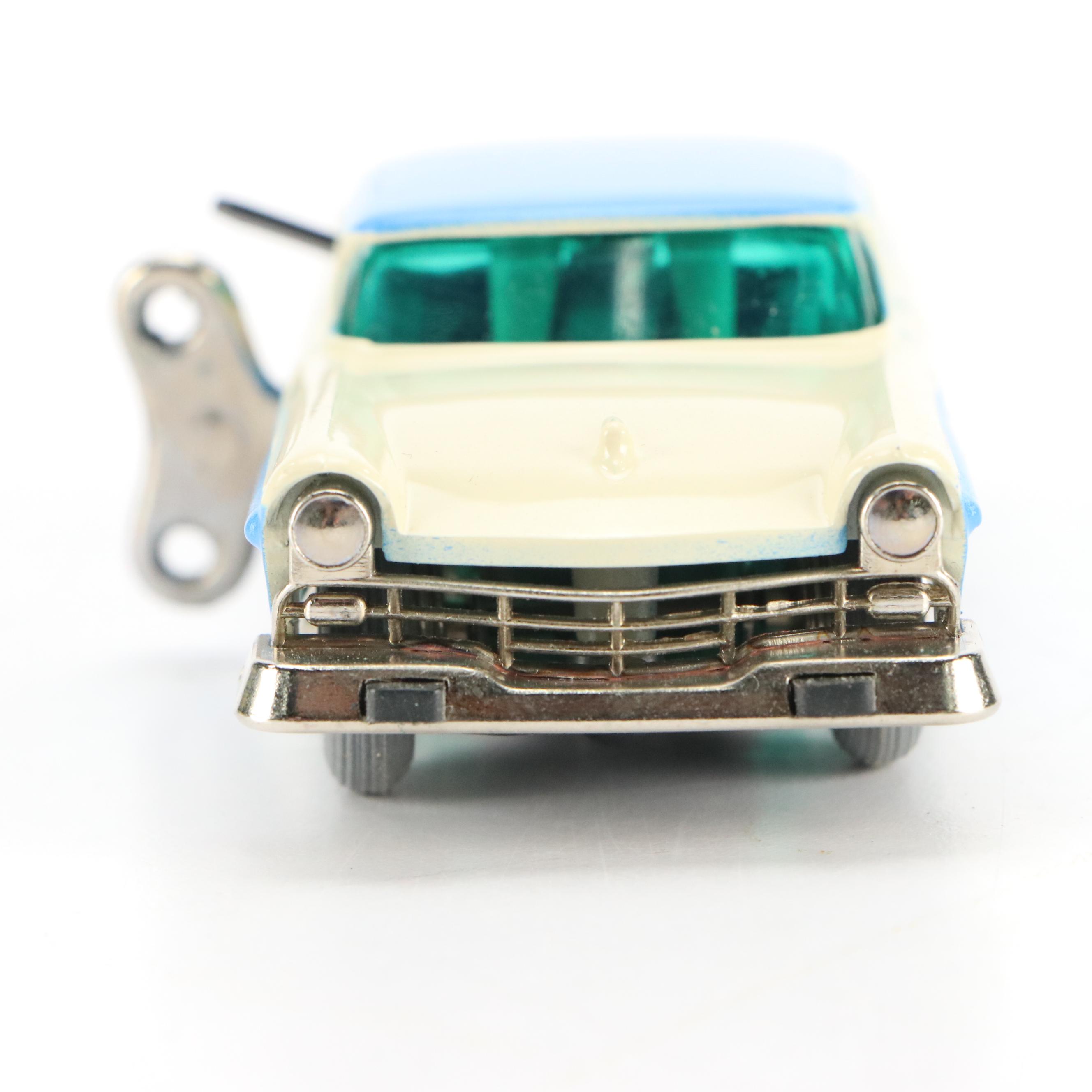 Schuco "Ford Custom 300" Micro Racer Toy Wind-Up Car, 1960s