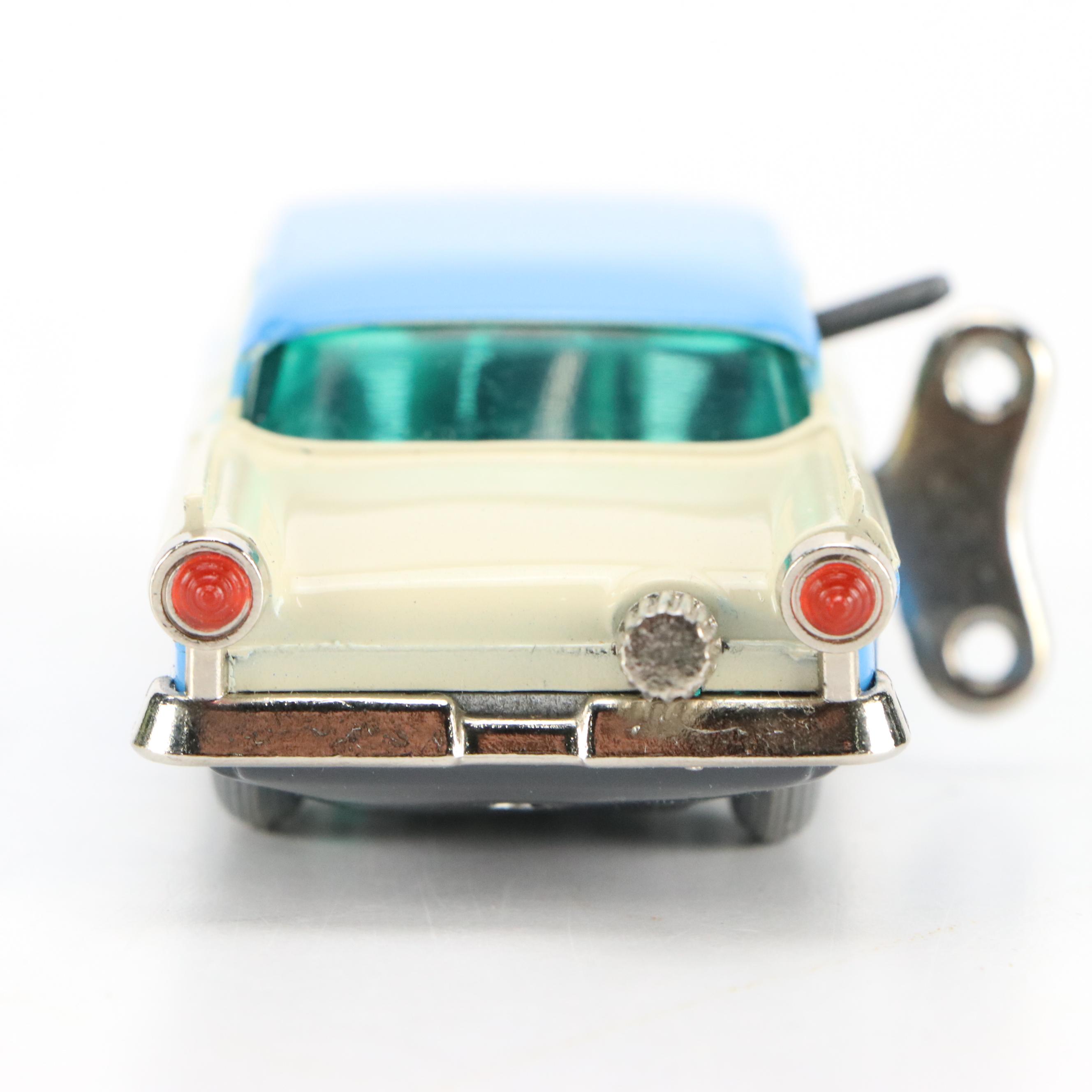 Schuco "Ford Custom 300" Micro Racer Toy Wind-Up Car, 1960s