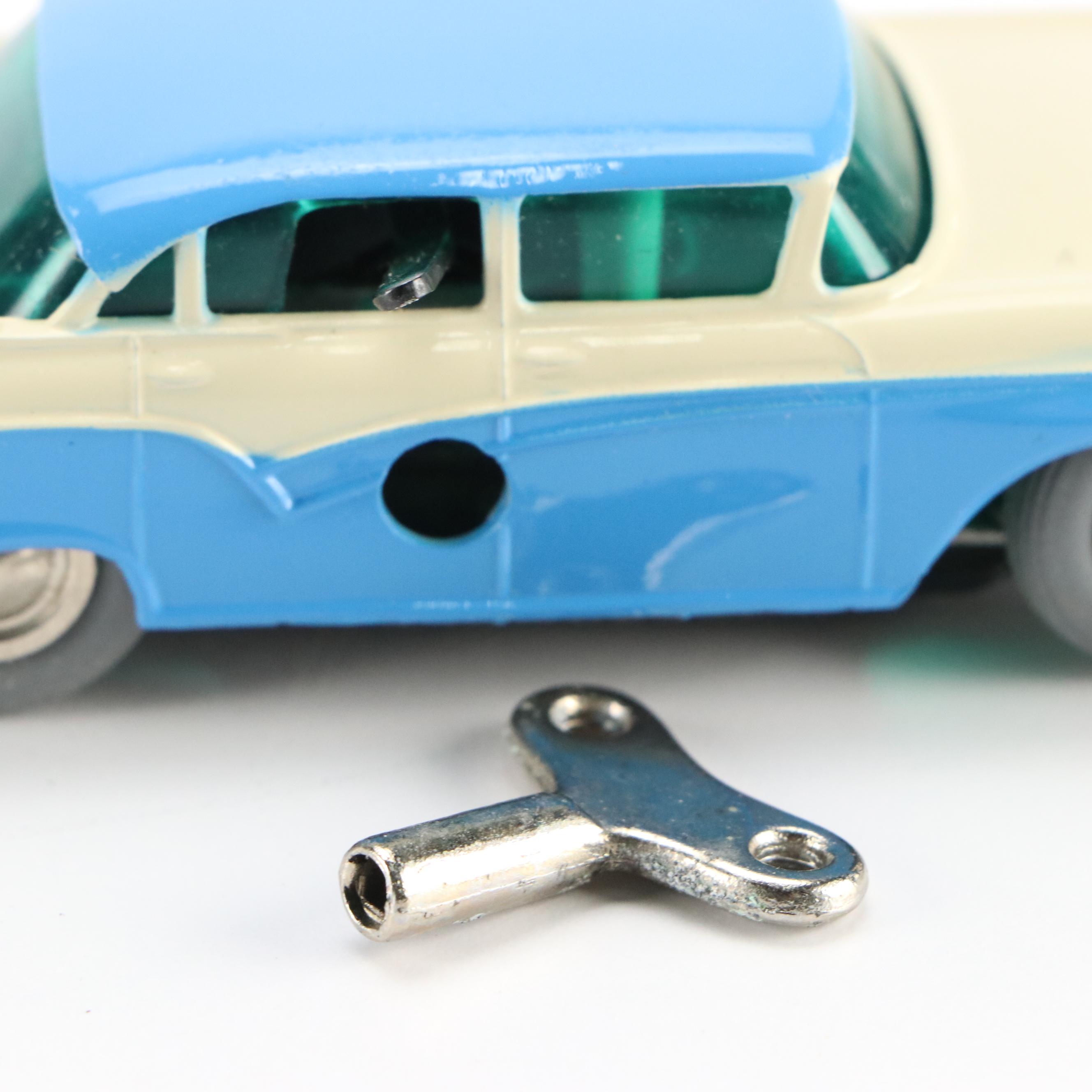 Schuco "Ford Custom 300" Micro Racer Toy Wind-Up Car, 1960s