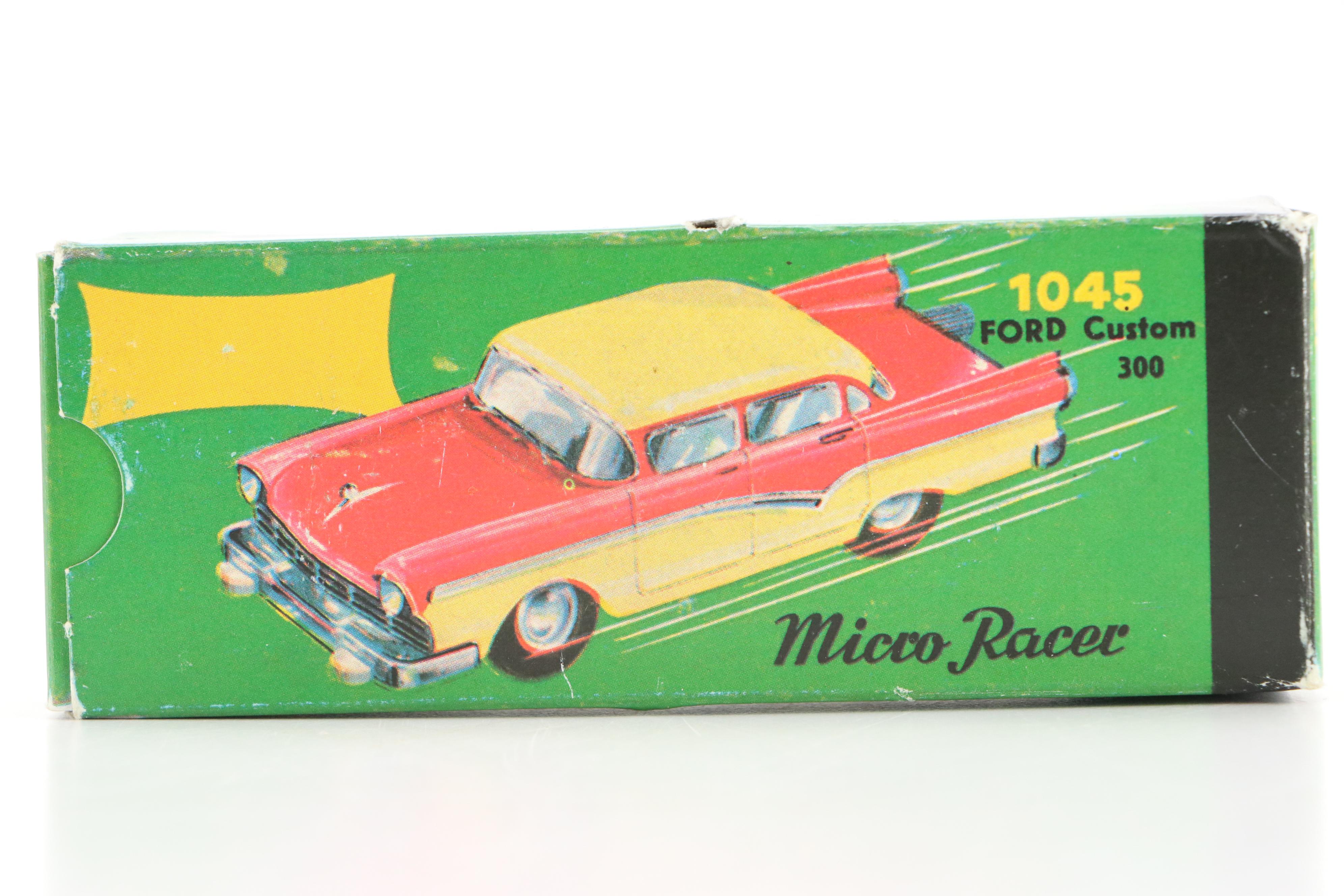 Schuco "Ford Custom 300" Micro Racer Toy Wind-Up Car, 1960s
